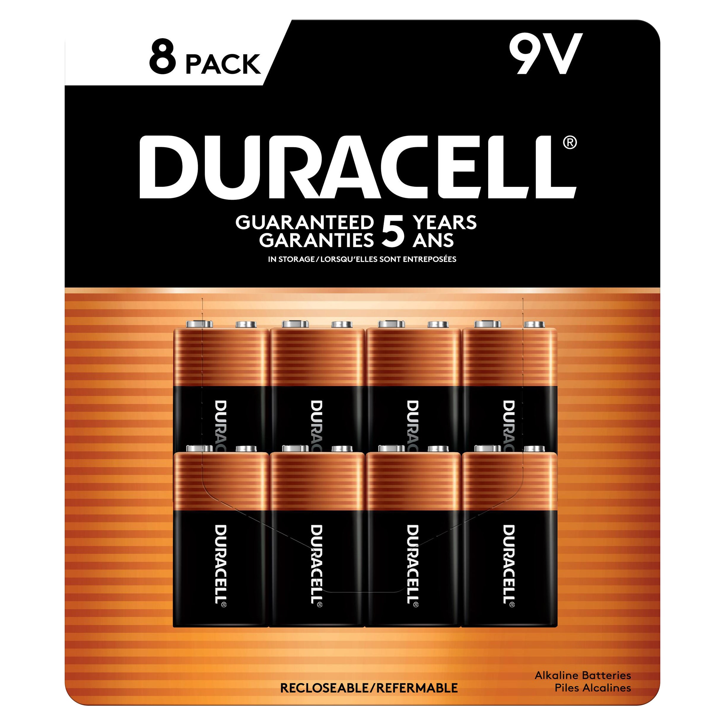 DURACELL POWER BOOST ALKALINE ¨9V¨ BATTERIES 8PK