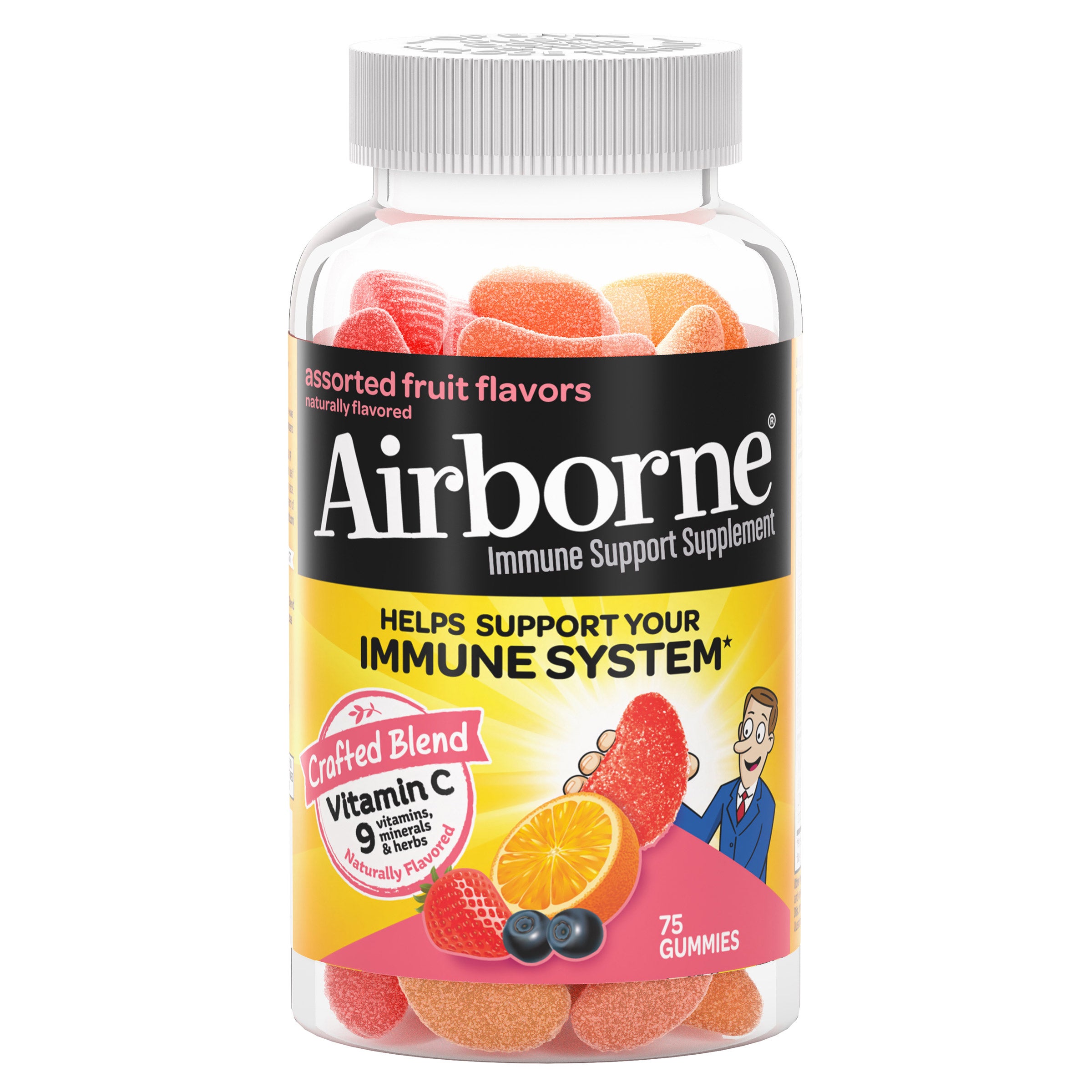 AIRBORNE IMMUNE SUPPORT 75 GUMMIES - Image 1