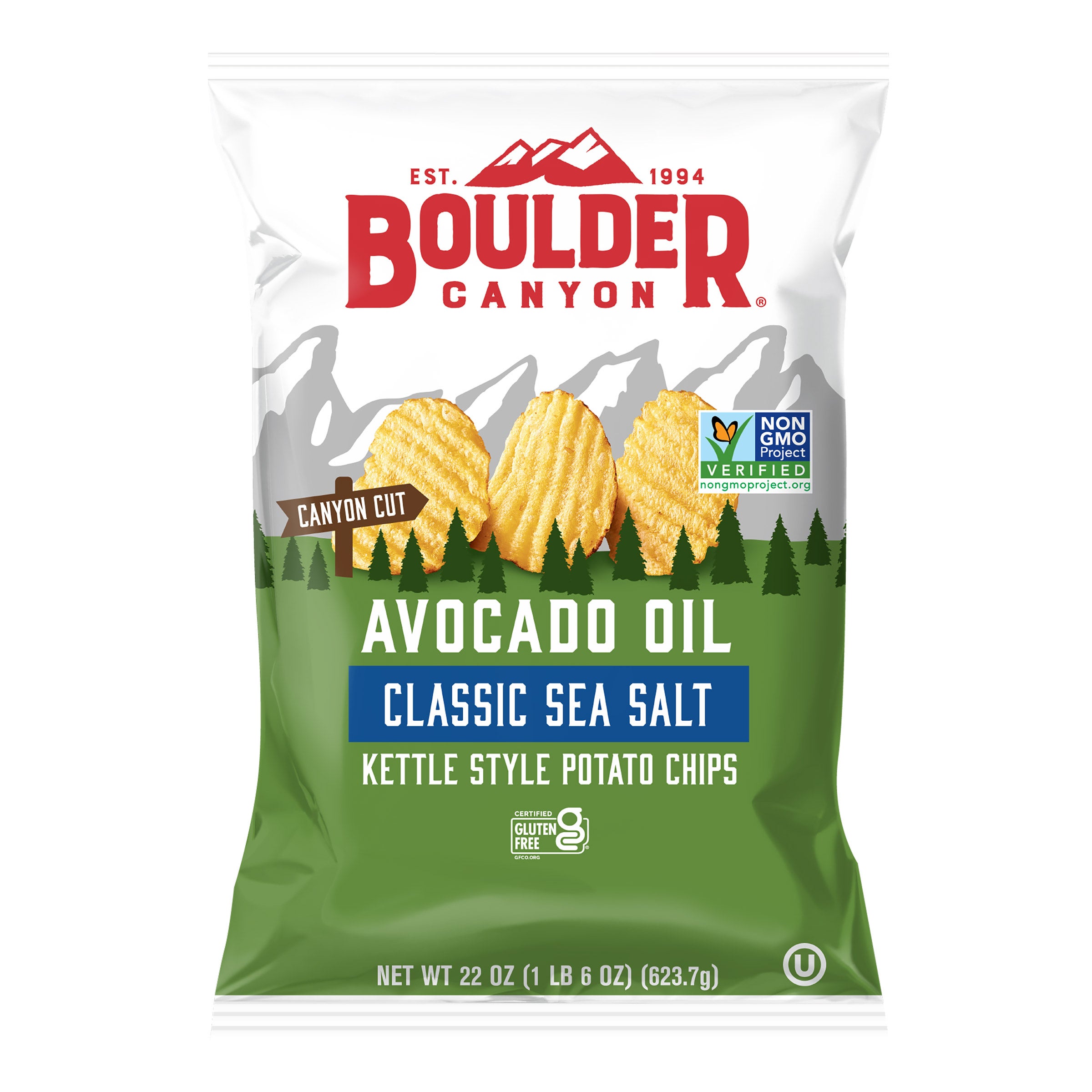 BOULDER CANYON AVOCADO OIL CHIPS 22 OUNCE BAG - Image 1