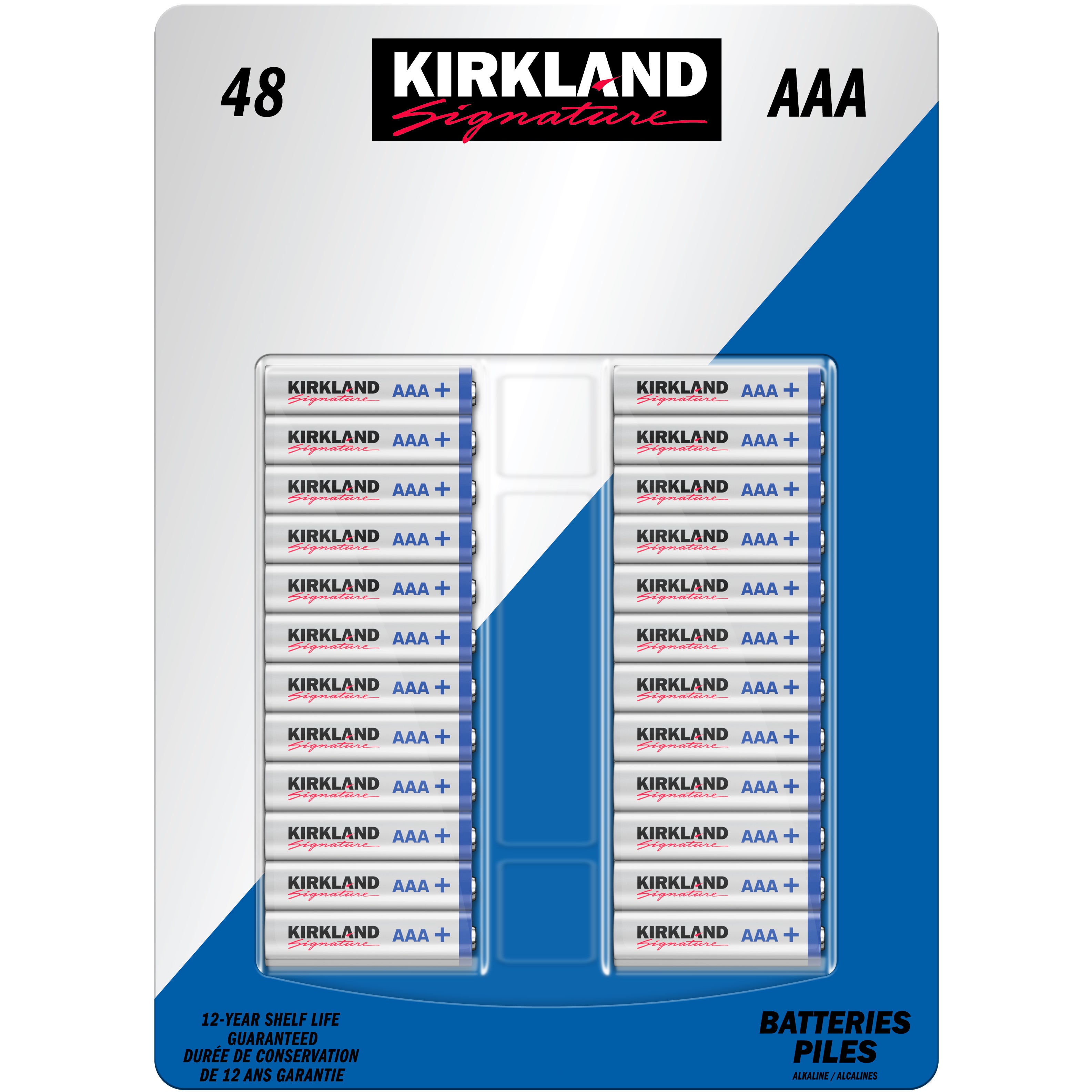 KIRKLAND SIGNATURE ALKALINE ¨AAA¨ BATTERIES 48PK - Image 1