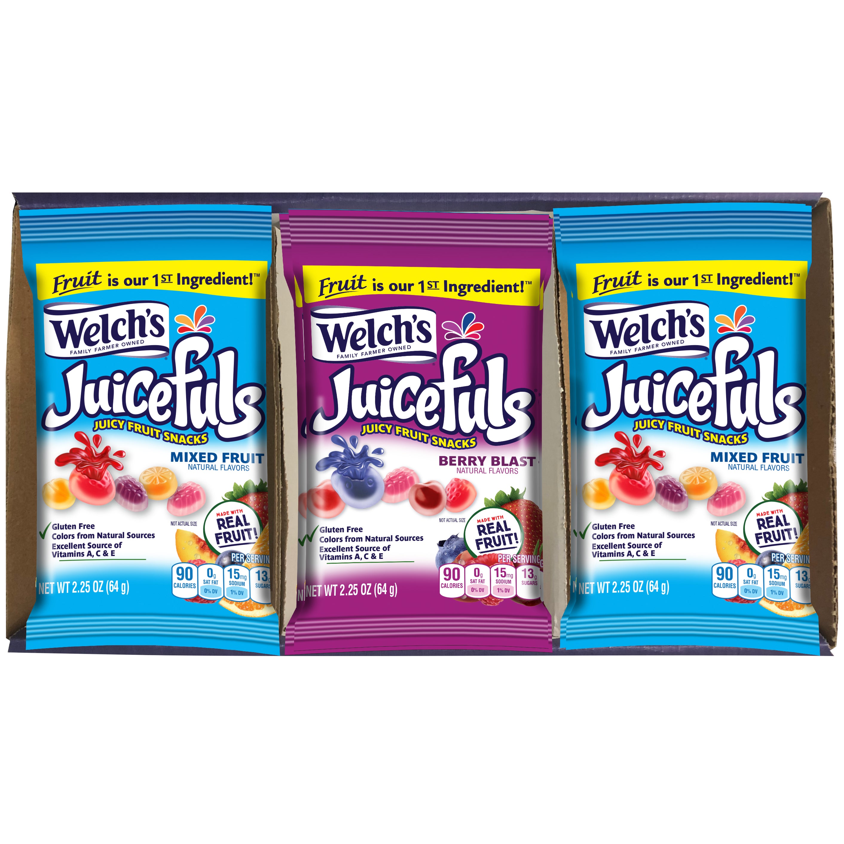 WELCH'S FRUIT SNACK JUICEFUL 15/2.25 OZ - Image 1