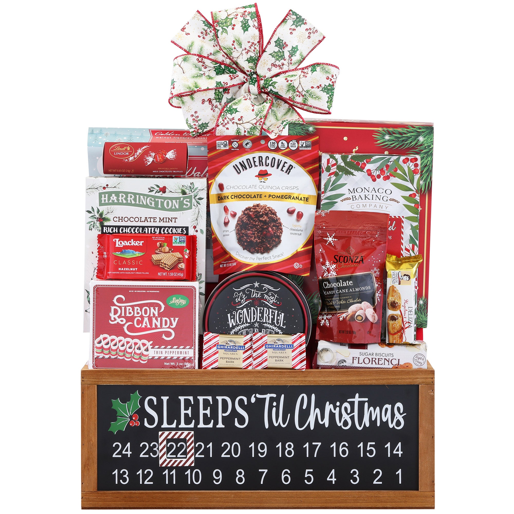 WOODEN CRATE CALENDAR SLEEPS TIL CHRISTMAS 63.36 OUNCES - Image 1
