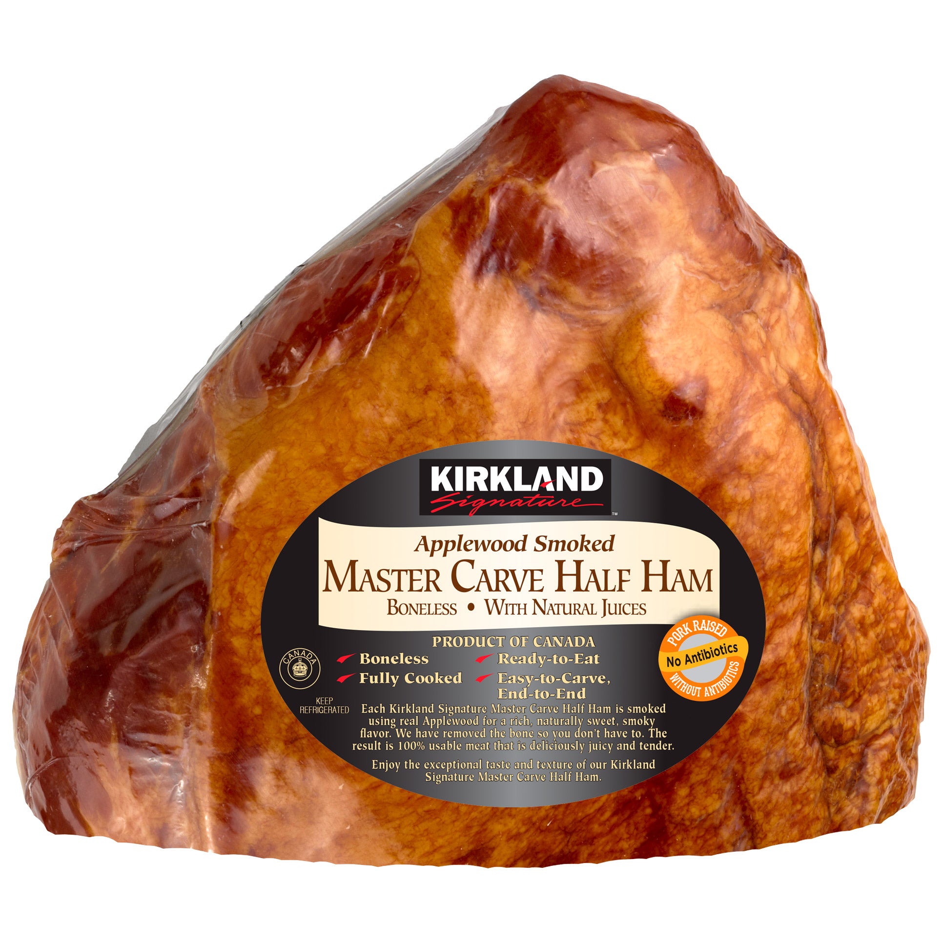 KIRKLAND SIGNATURE ABF MASTERCARVE HALF HAM PRICE PER LB