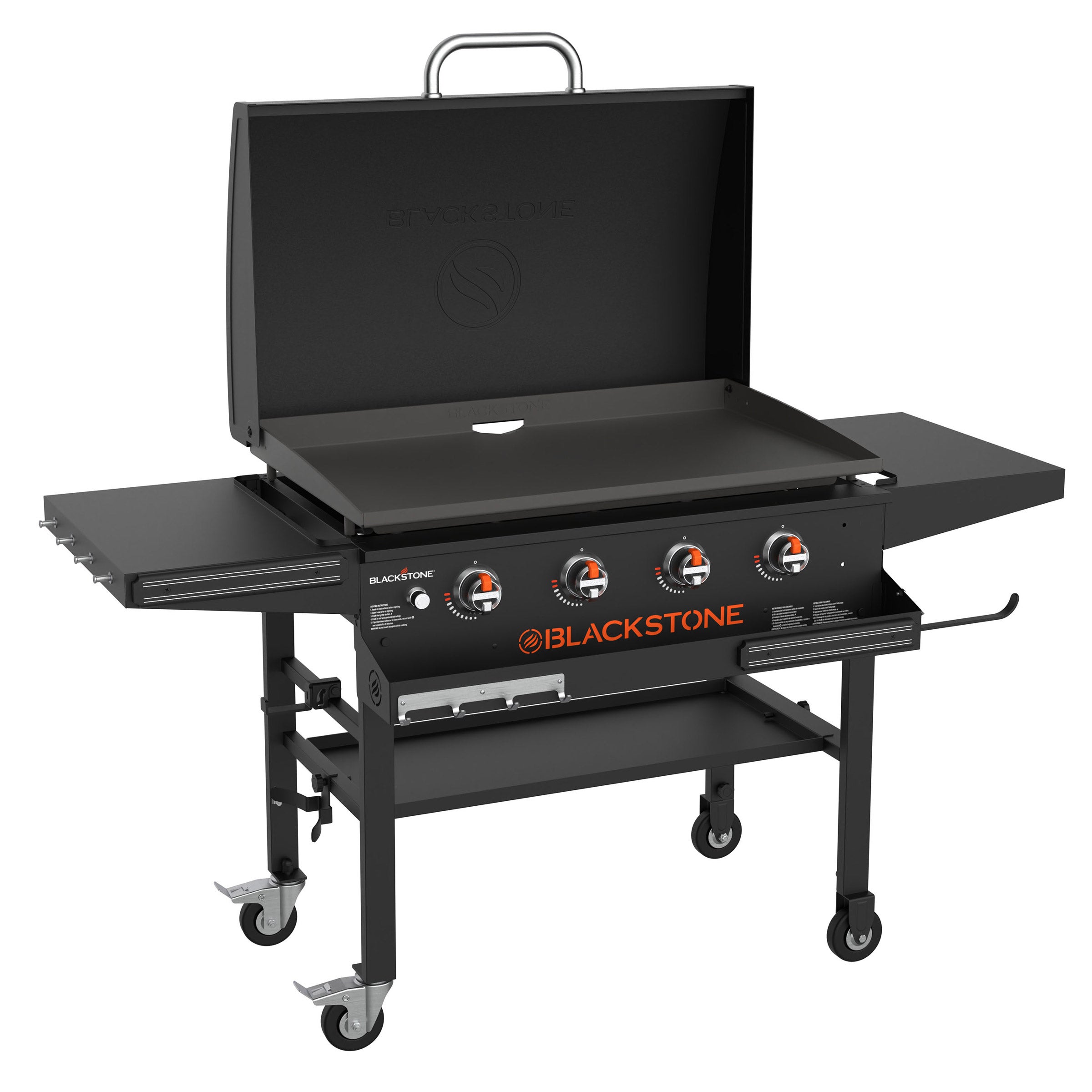 BLACKSTONE 36IN GAS GRIDDLE W/HOOD & FRONT SHELF - Image 1