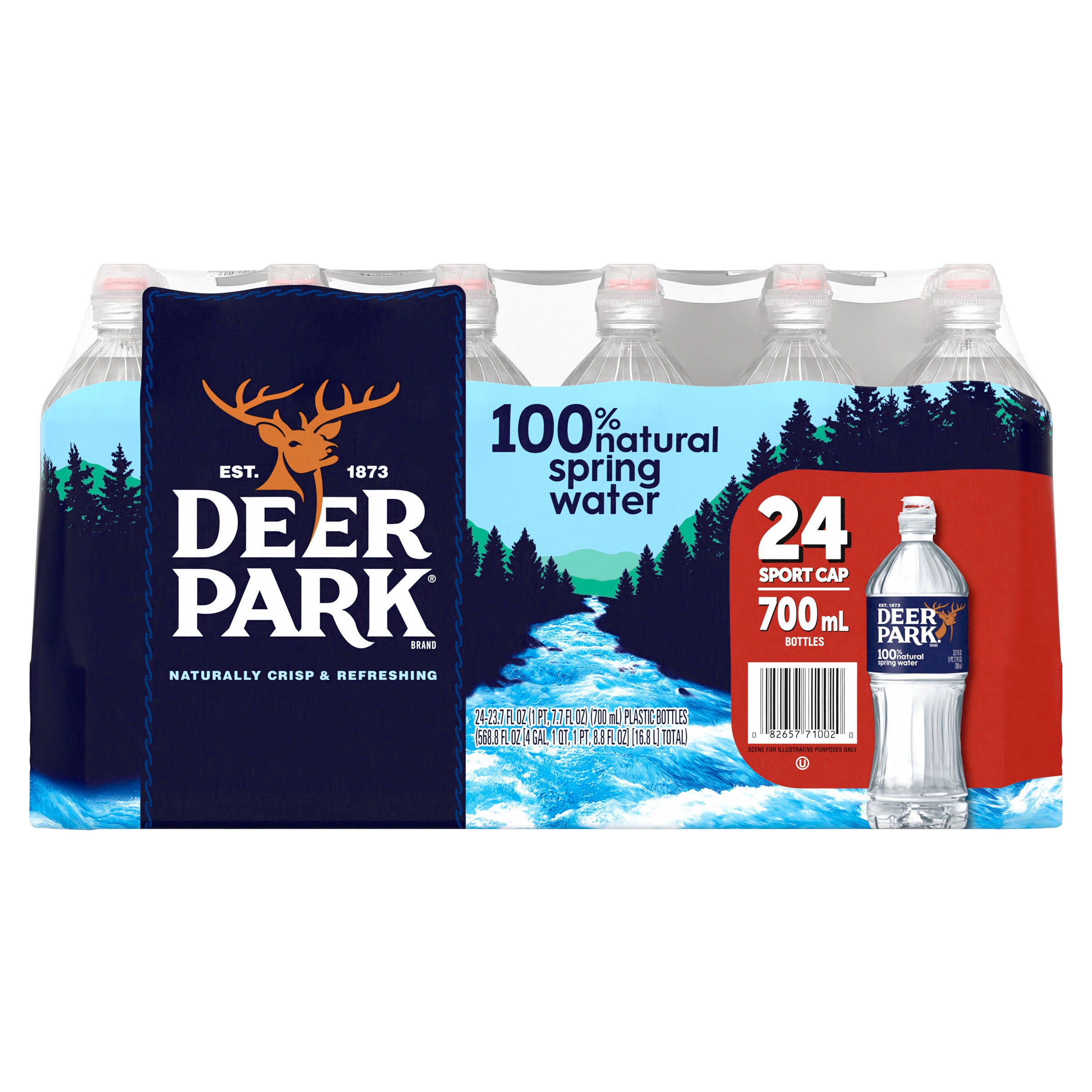 DEER PARK SPRING WATER SPORT CAP 24/23.7 OUNCE BOTTLES