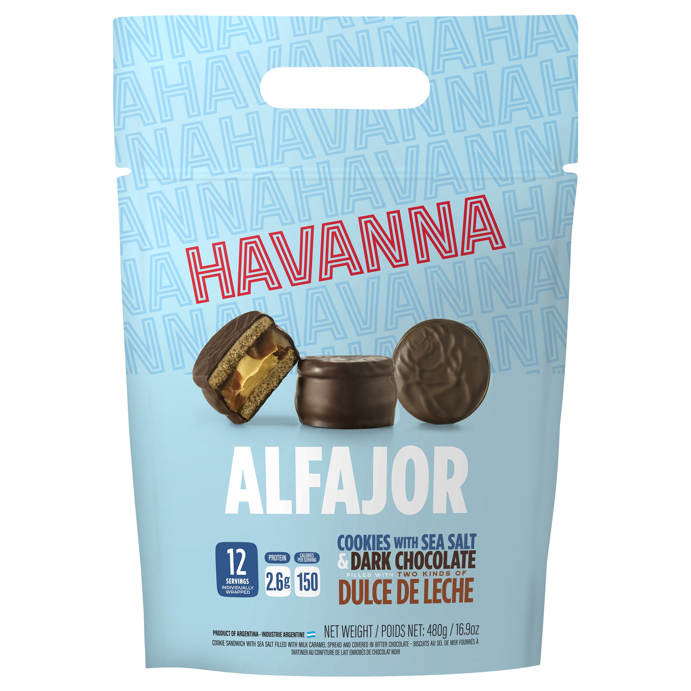 HAVANNA DARK CHOC SEA SALT MINI ALFAJORES 16.9 OZ - Image 1