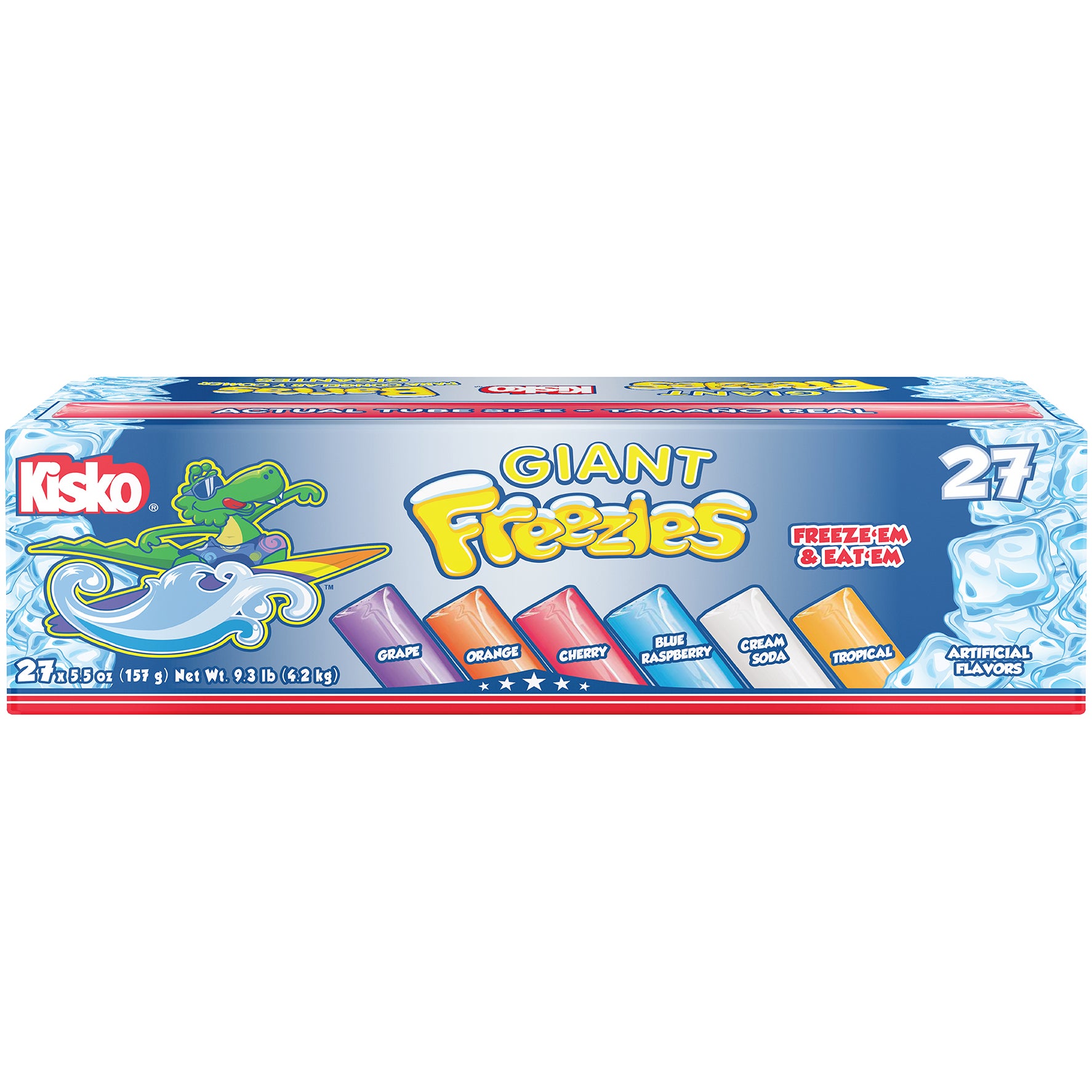 KISKO GIANT FREEZIES BOX VARIETY PACK 27CT