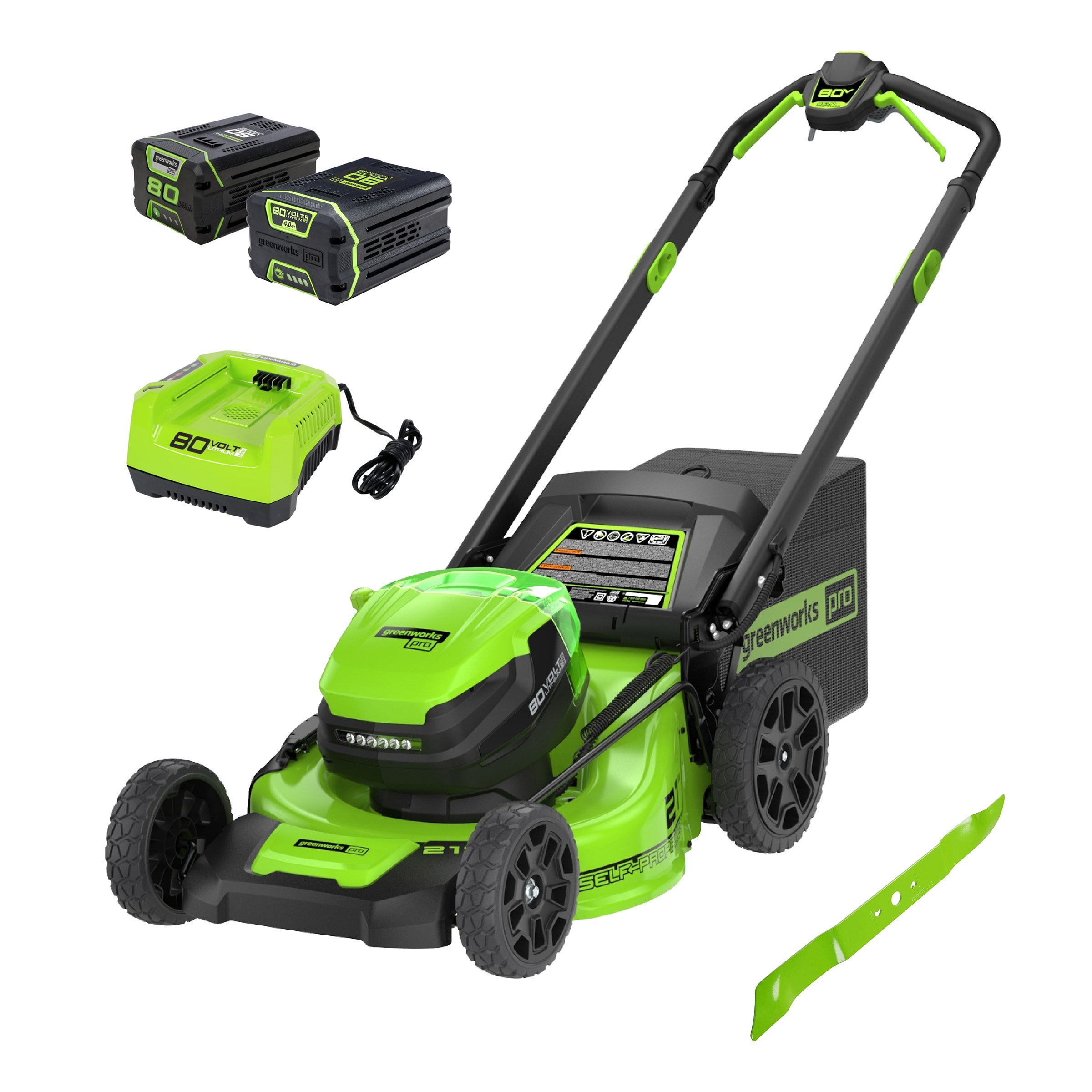 GREENWORKS 80V SELF PROPELLED MOWER