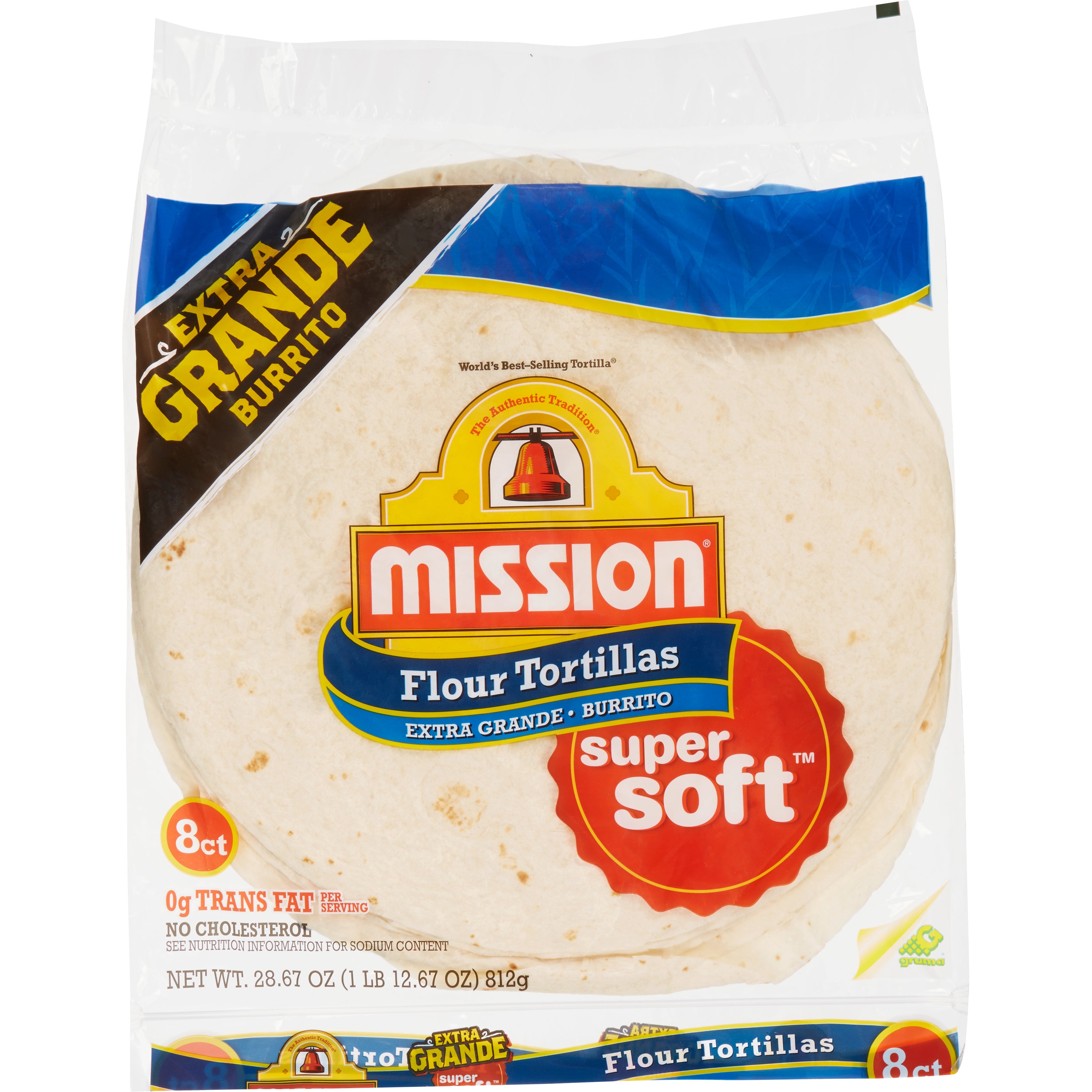 MISSION 12¨ FLOUR TORTILLAS 8 CT