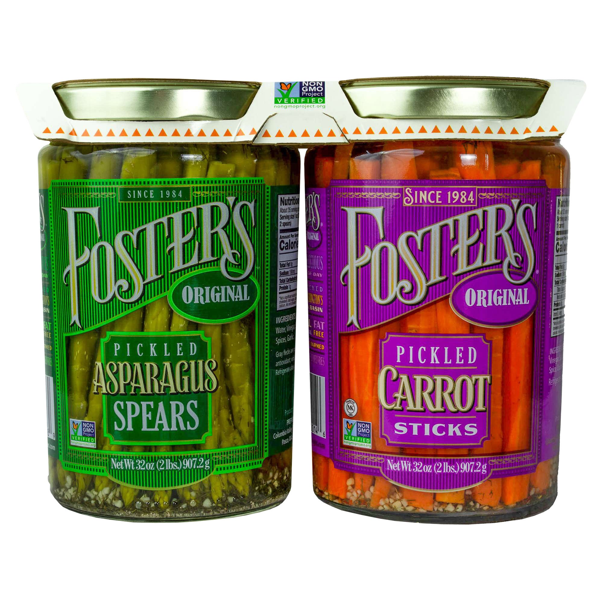 FOSTER'S PICKLED VARIETY PACK 2 PACK 32 OUNCES EACH