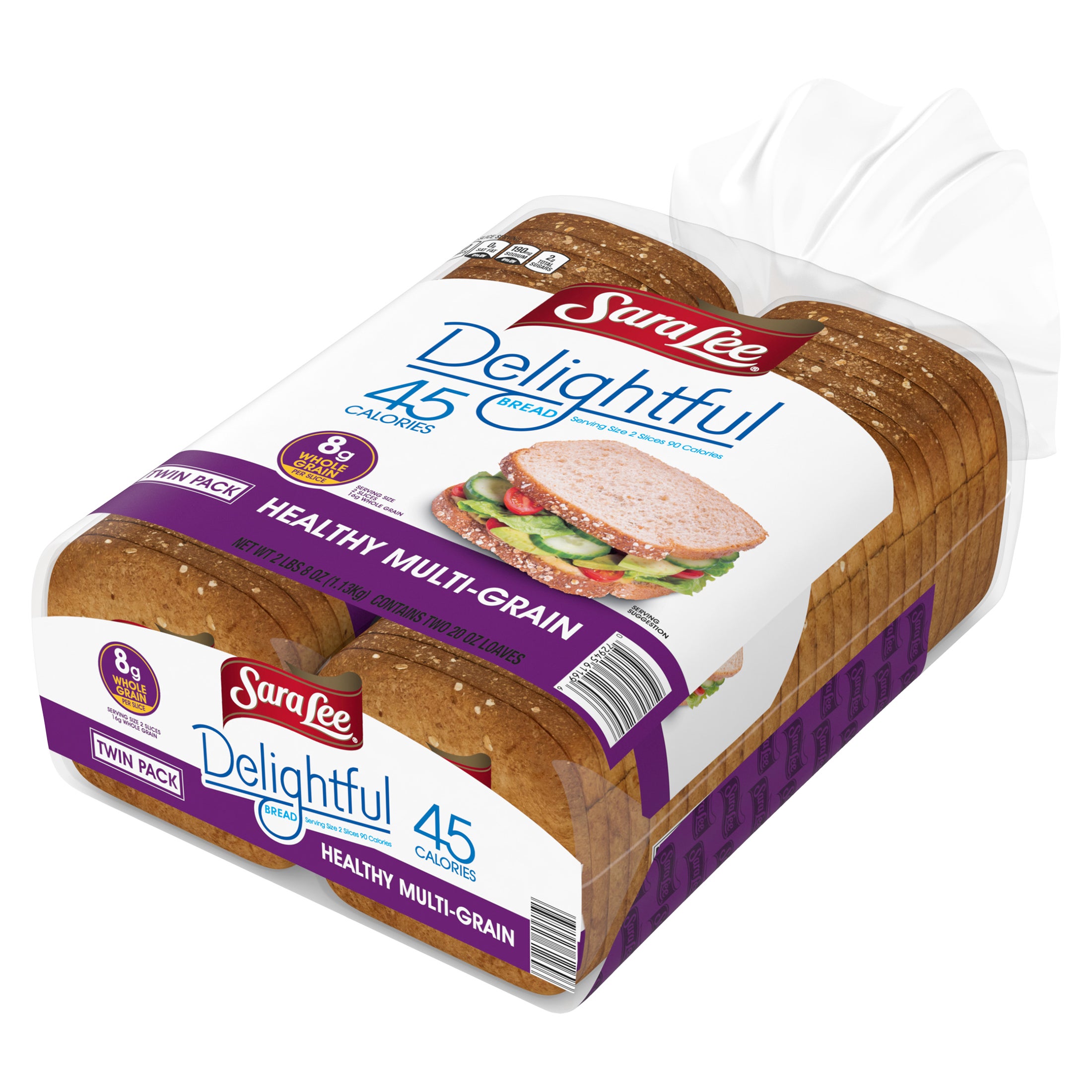 SARA LEE DELIGHTFUL MULTI GRAIN 45 CAL BREAD 2/20 OZ - Image 1