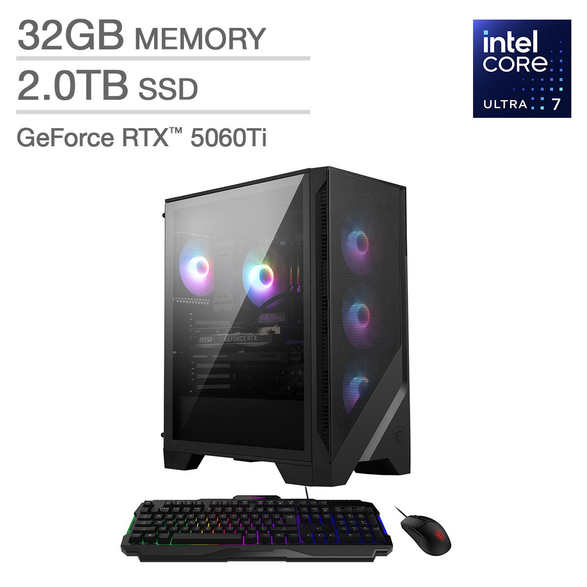 MSI CODEX R2 GAMING DESKTOP CU7/32/2/RTX 5060 TI