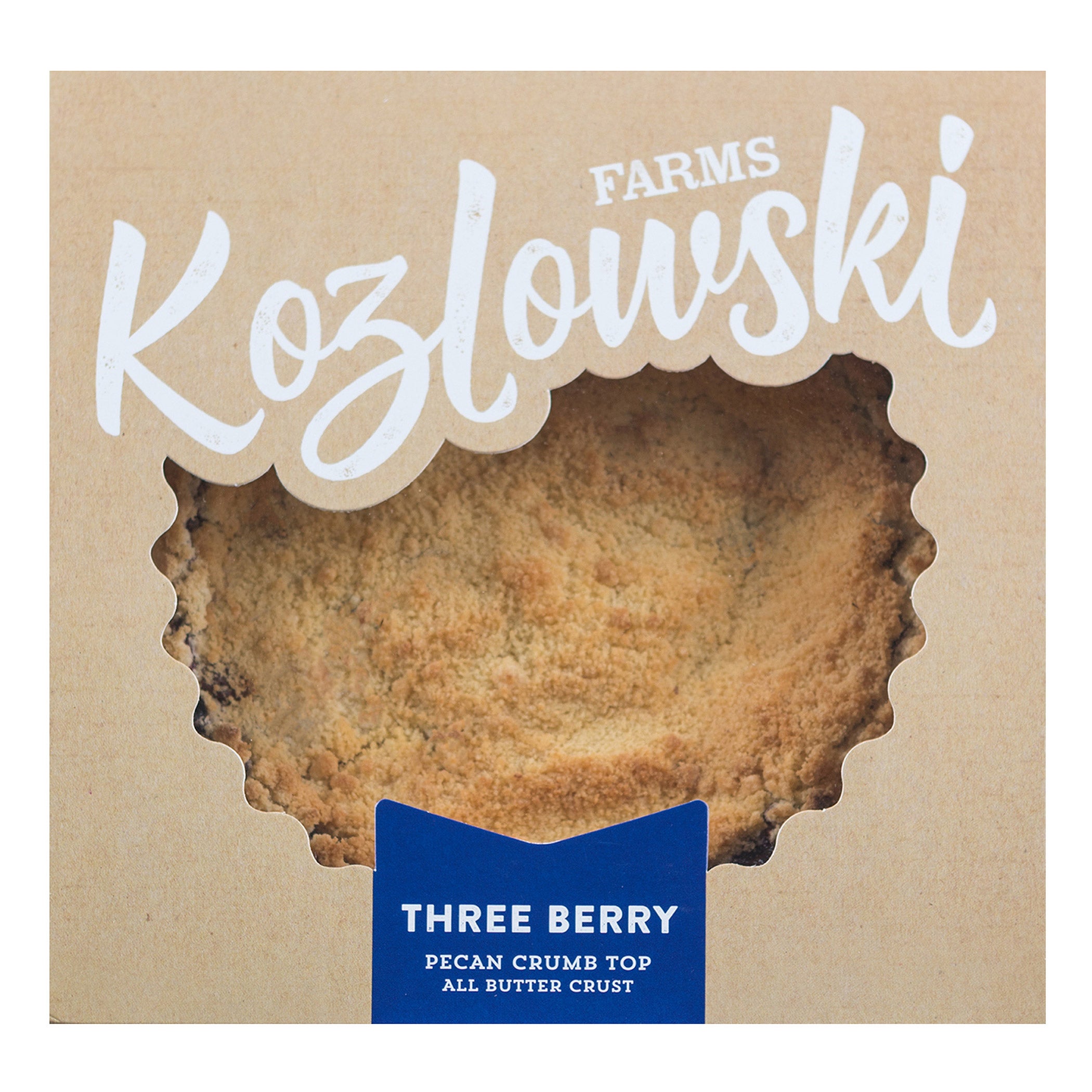 KOZLOWSKI FARMS THREE BERRY PIE 2.7 POUNDS