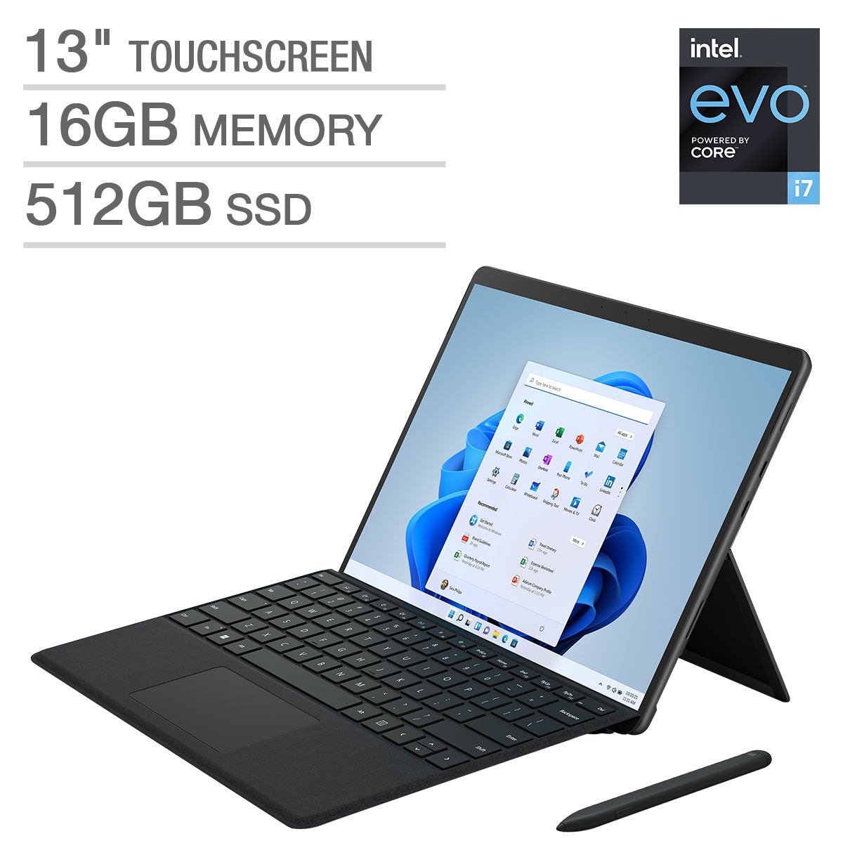 SURFACE PRO 12.3¨ TOUCH I7/16/512 BUNDLE WIN 11