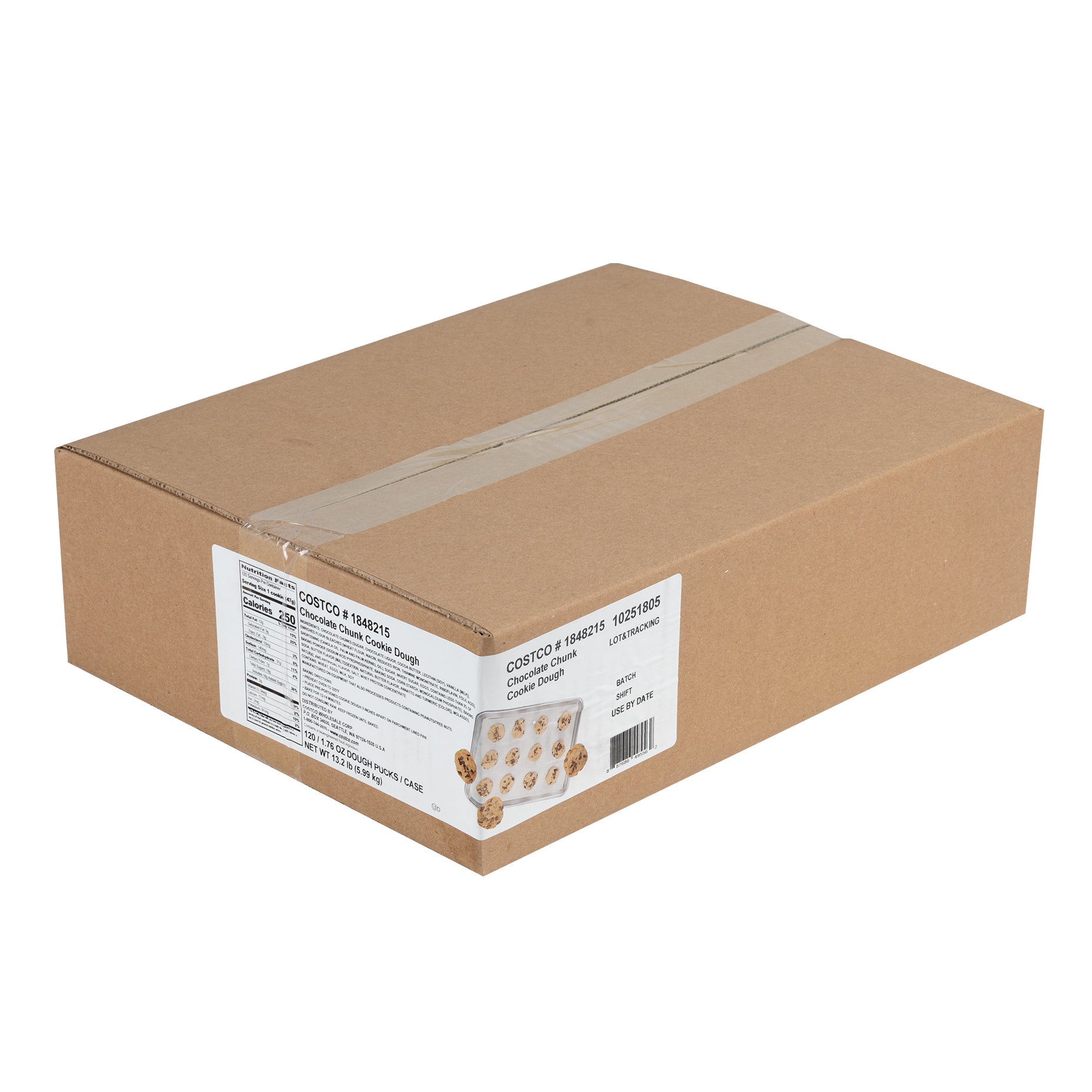 RISE BAKING CHOCOLATE CHUNK COOKIE 120 CT/ 1.76 OZ - Image 1