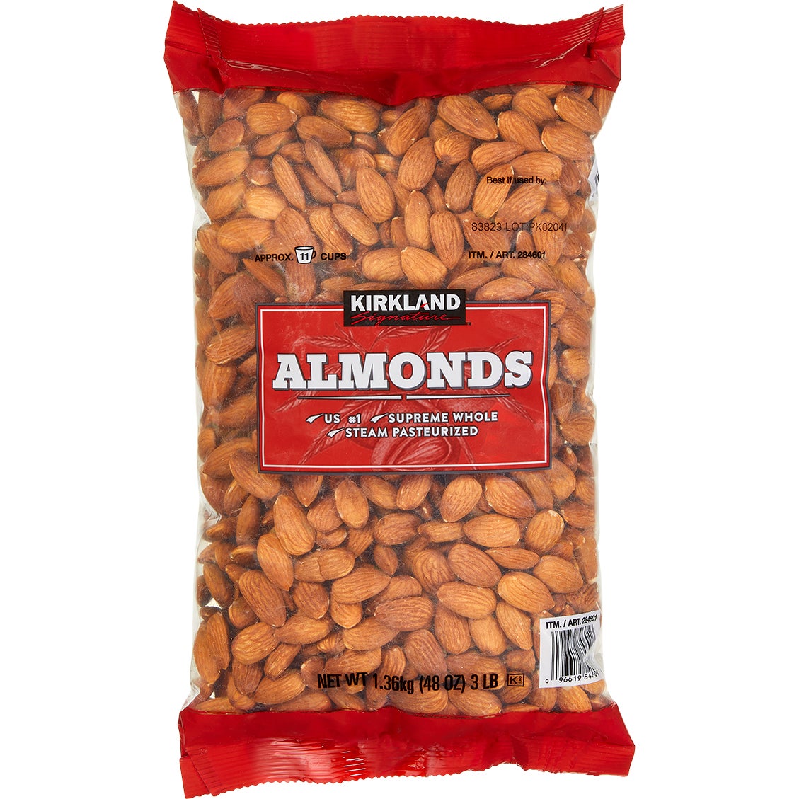KIRKLAND SIGNATURE ALMONDS 3 LBS - Image 1