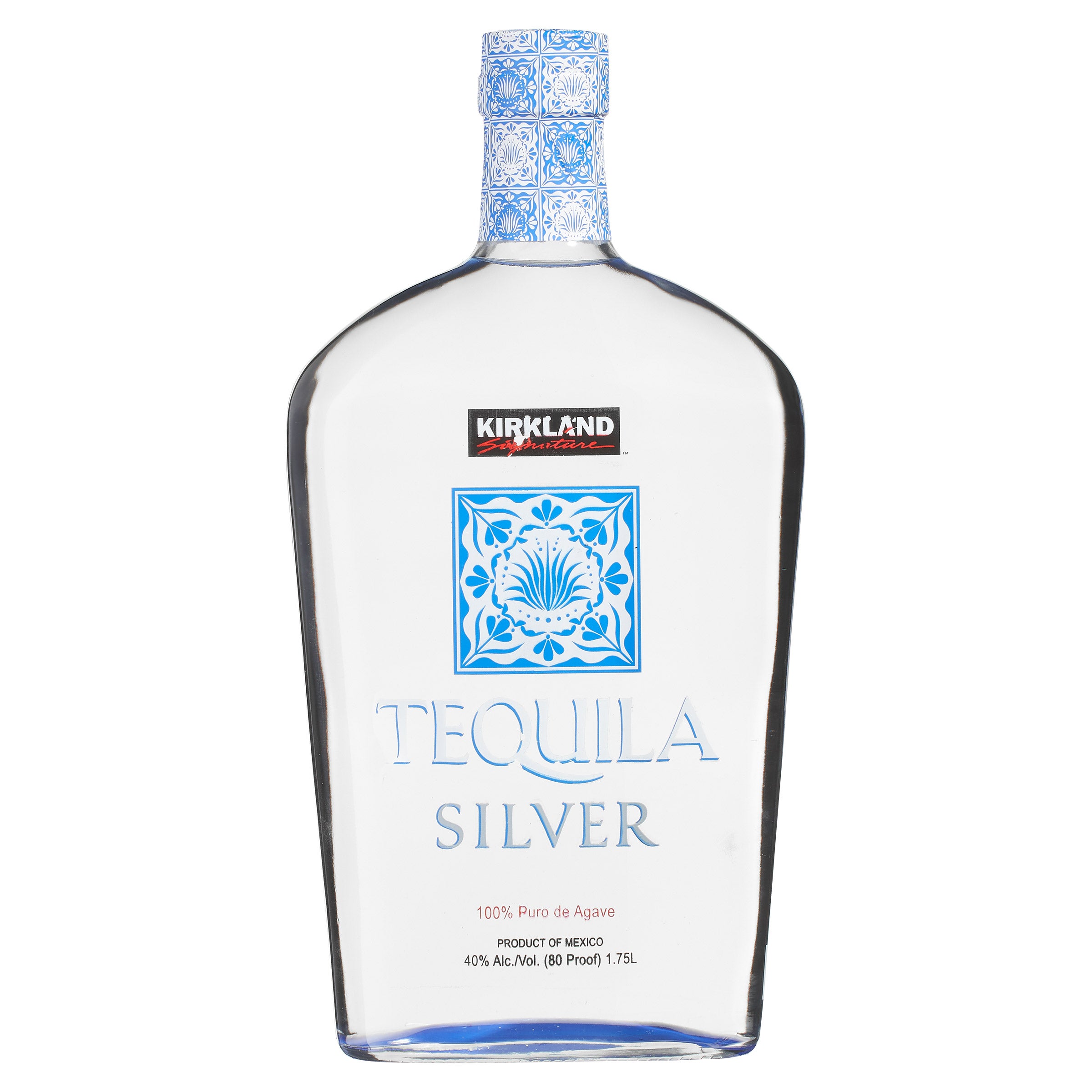 KIRKLAND SIGNATURE SILVER TEQUILA MEXICO 1.75L
