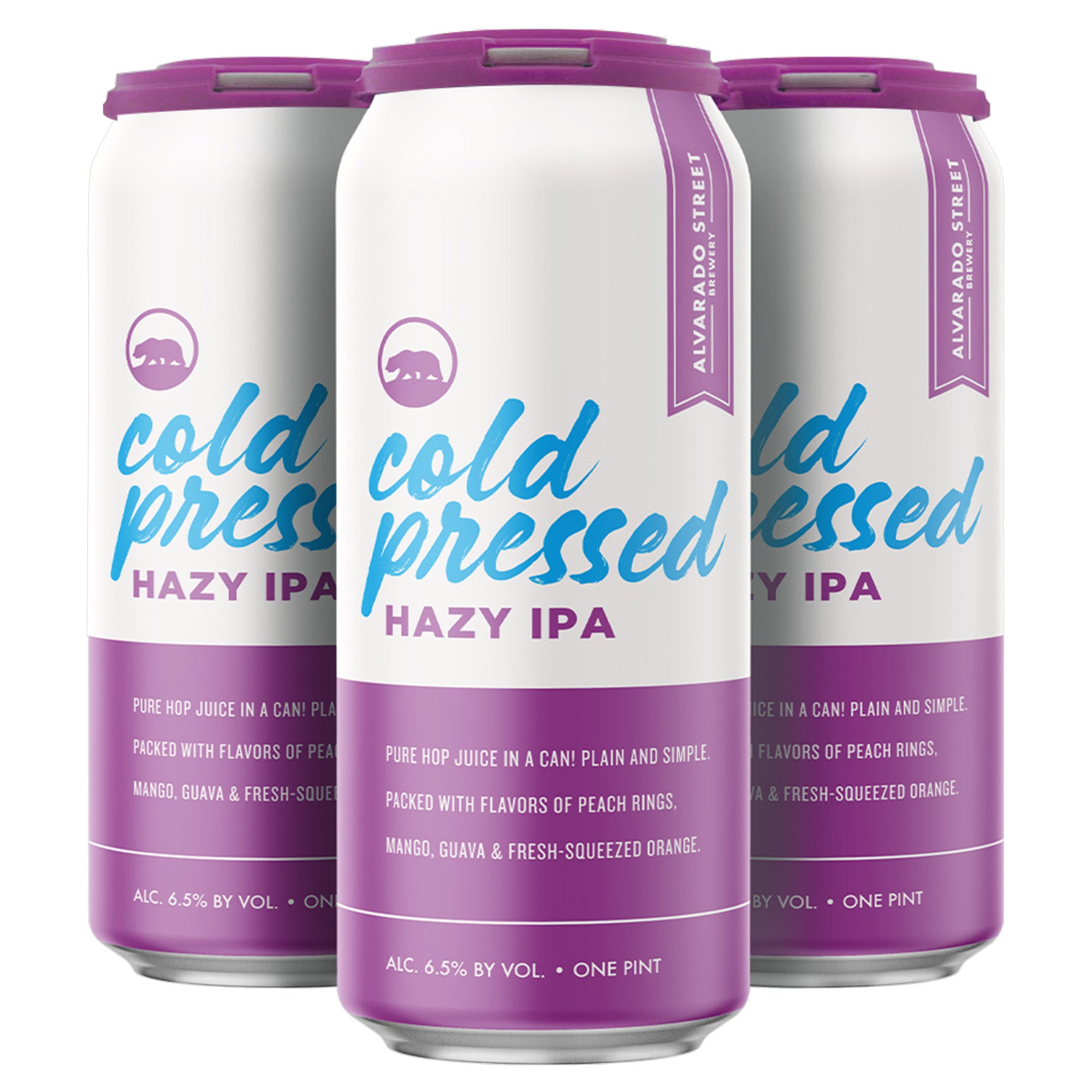 ALVARADO STREET COLD PRESSED HAZY IPA MONTEREY, CA 4/16 OZ