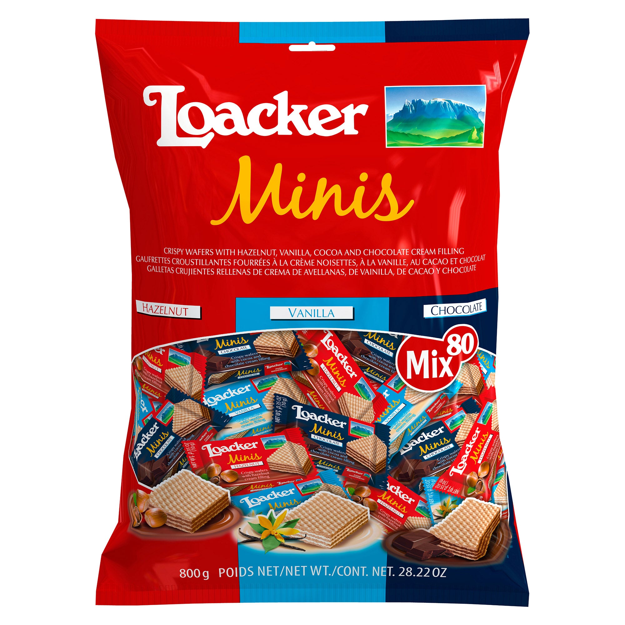 LOACKER MINI WAFER COOKIES 80CT/.35 OUNCE EACH - Image 1