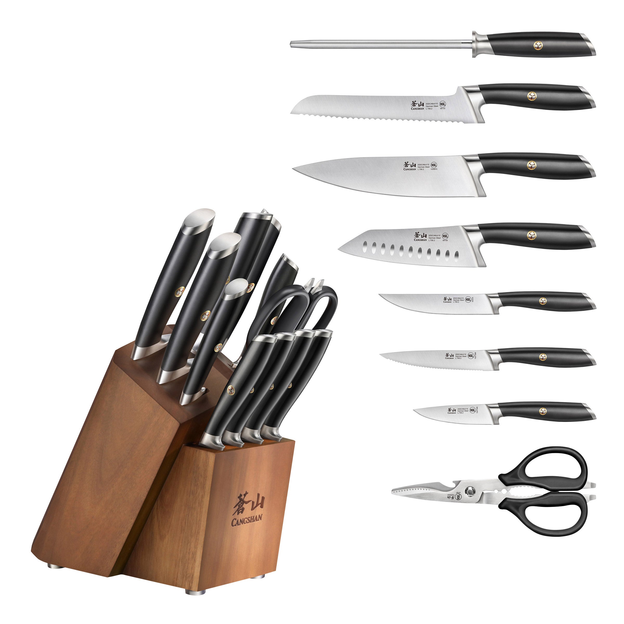 CANGSHAN L SERIES KNIFE SET 12-PIECE