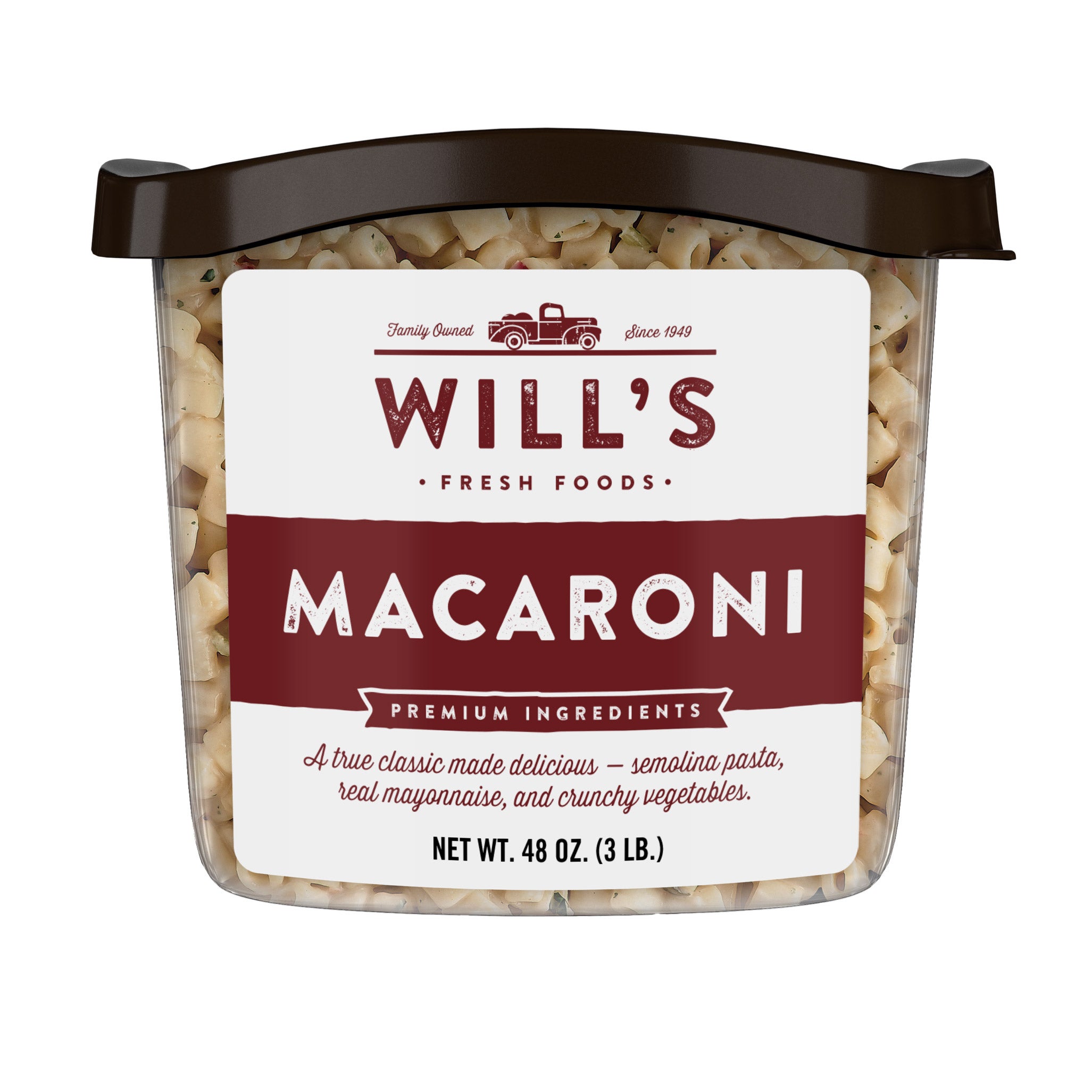 WILL'S MACARONI SALAD 3 POUNDS