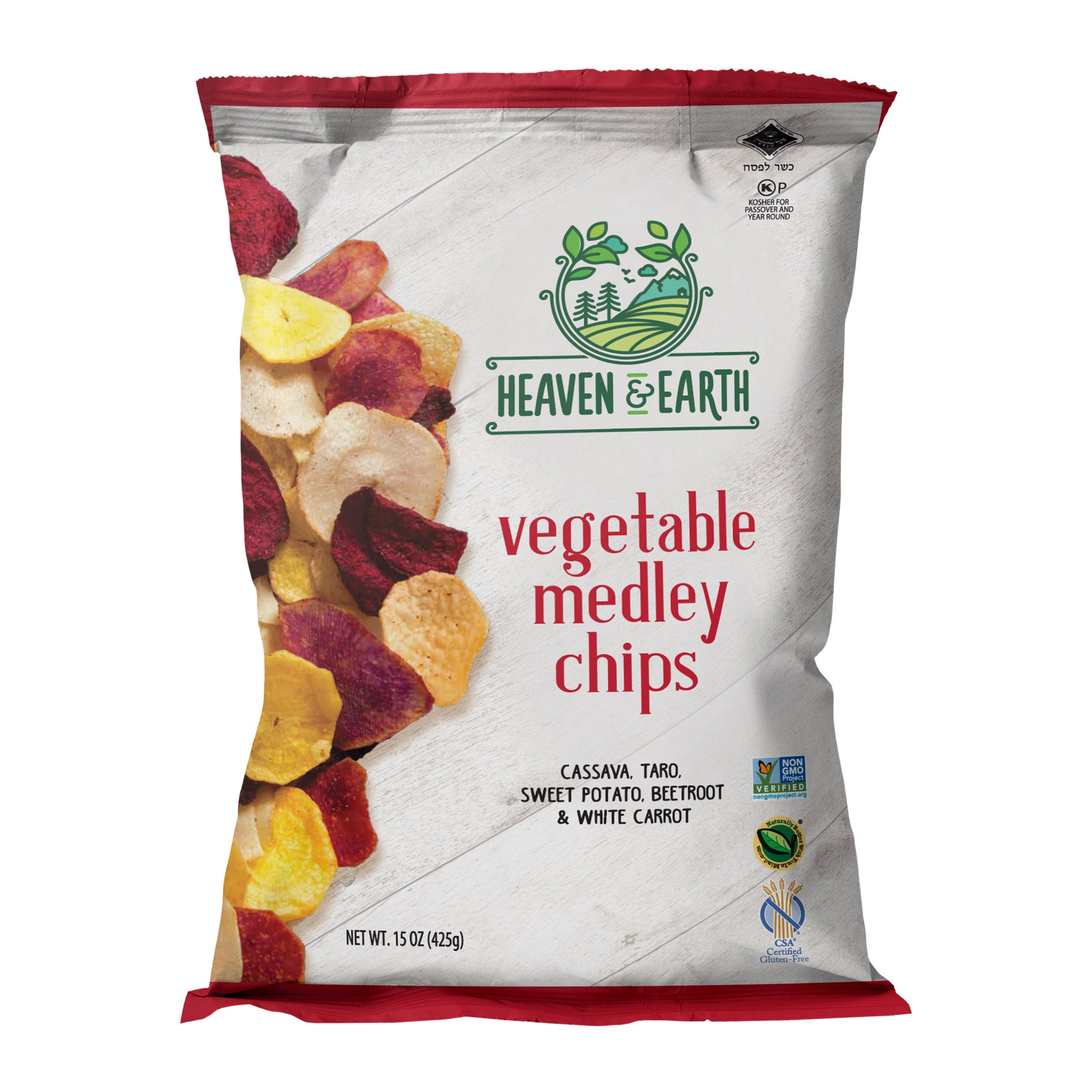 HEAVEN ON EARTH ROOT VEGGIE CHIPS 15 OZ - Image 1