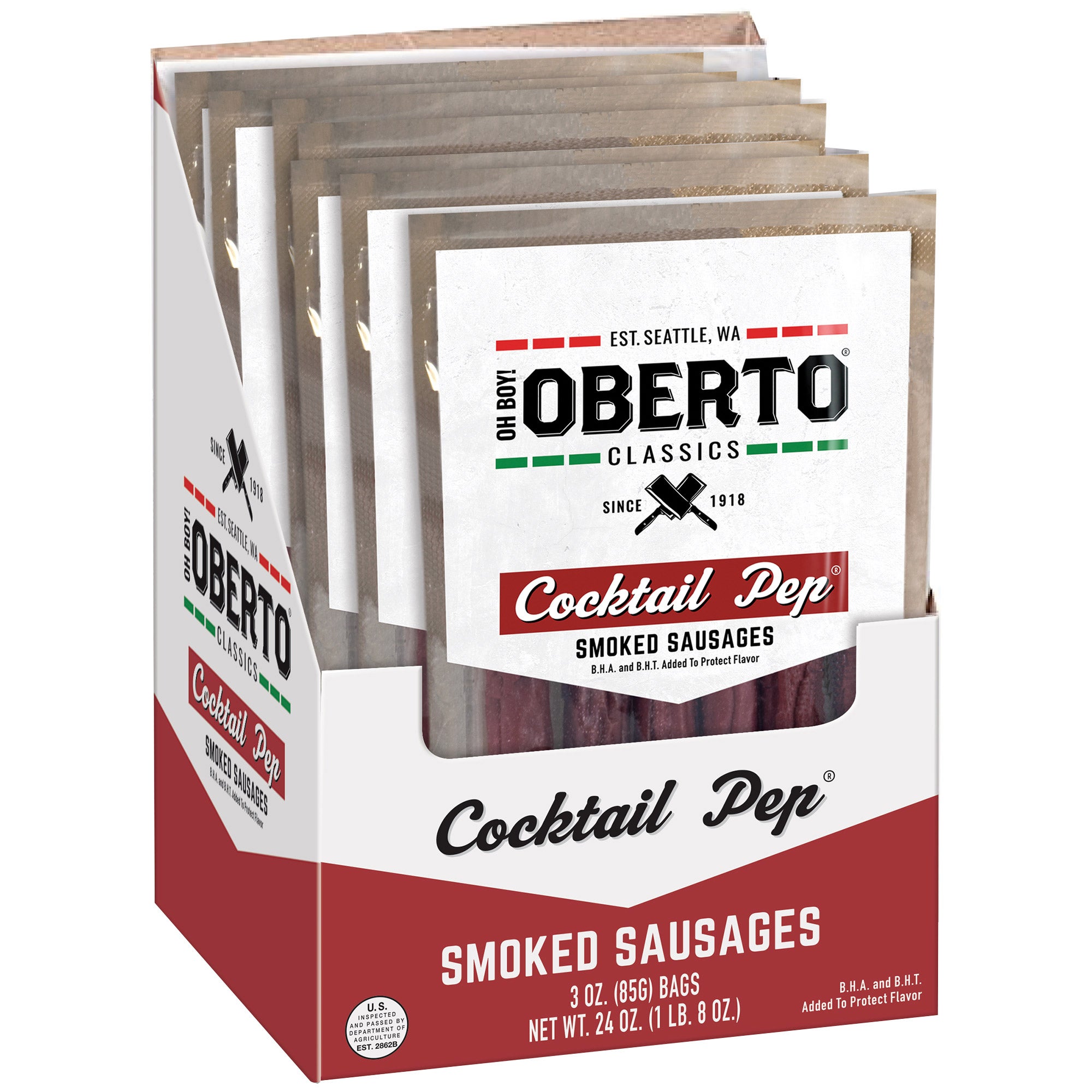 OBERTO COCKTAIL PEPPERONI 8 CT/3 OZ - Image 1