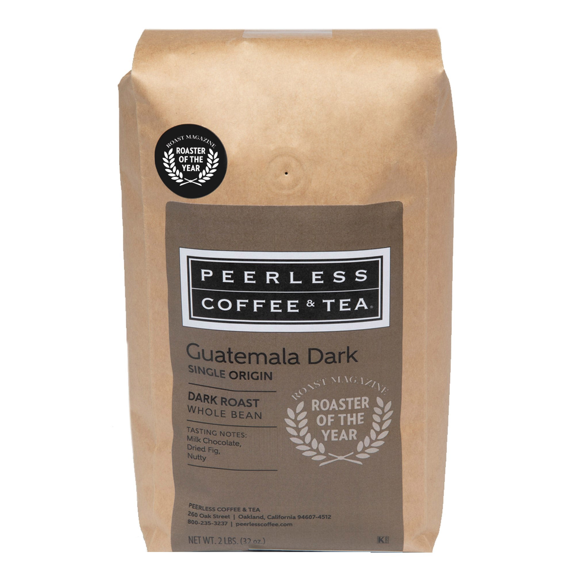PEERLESS COFFEE GUATEMALA WHOLE BEAN 2 POUNDS
