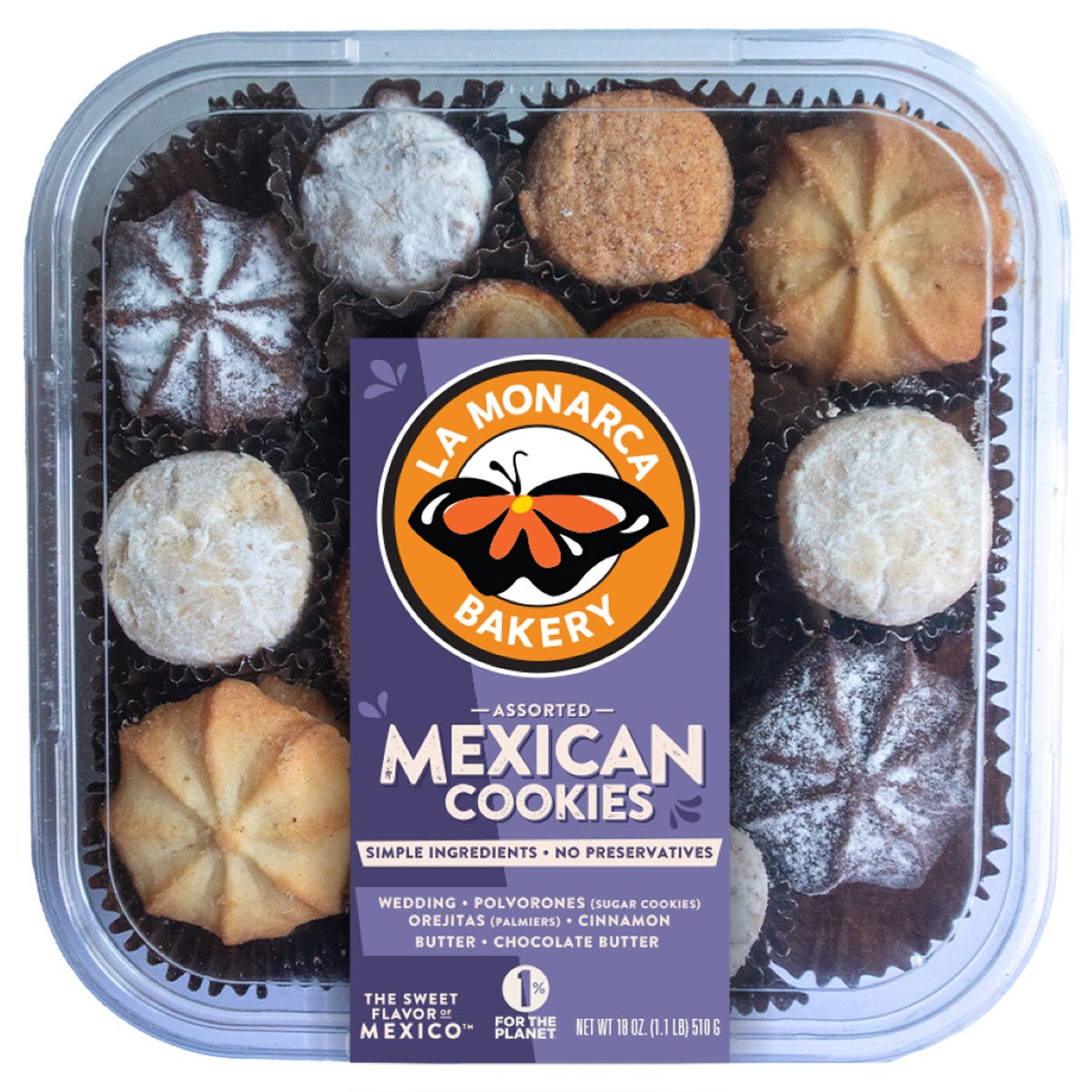 LA MONARCA BAKERY ASSORTED COOKIES 18 OZ