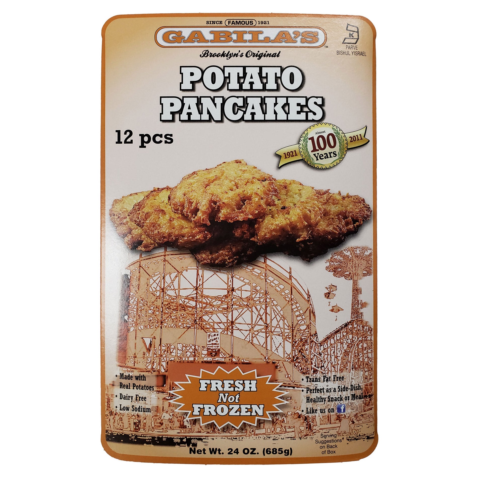 GABILA'S POTATO PANCAKES 12 COUNT 24 OUNCES - Image 1