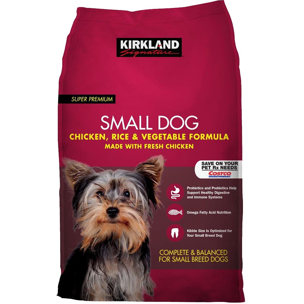 KIRKLAND SIGNATURE CHICKEN, RICE, & VEG SM. BREED DOG FD 20LB - Image 1