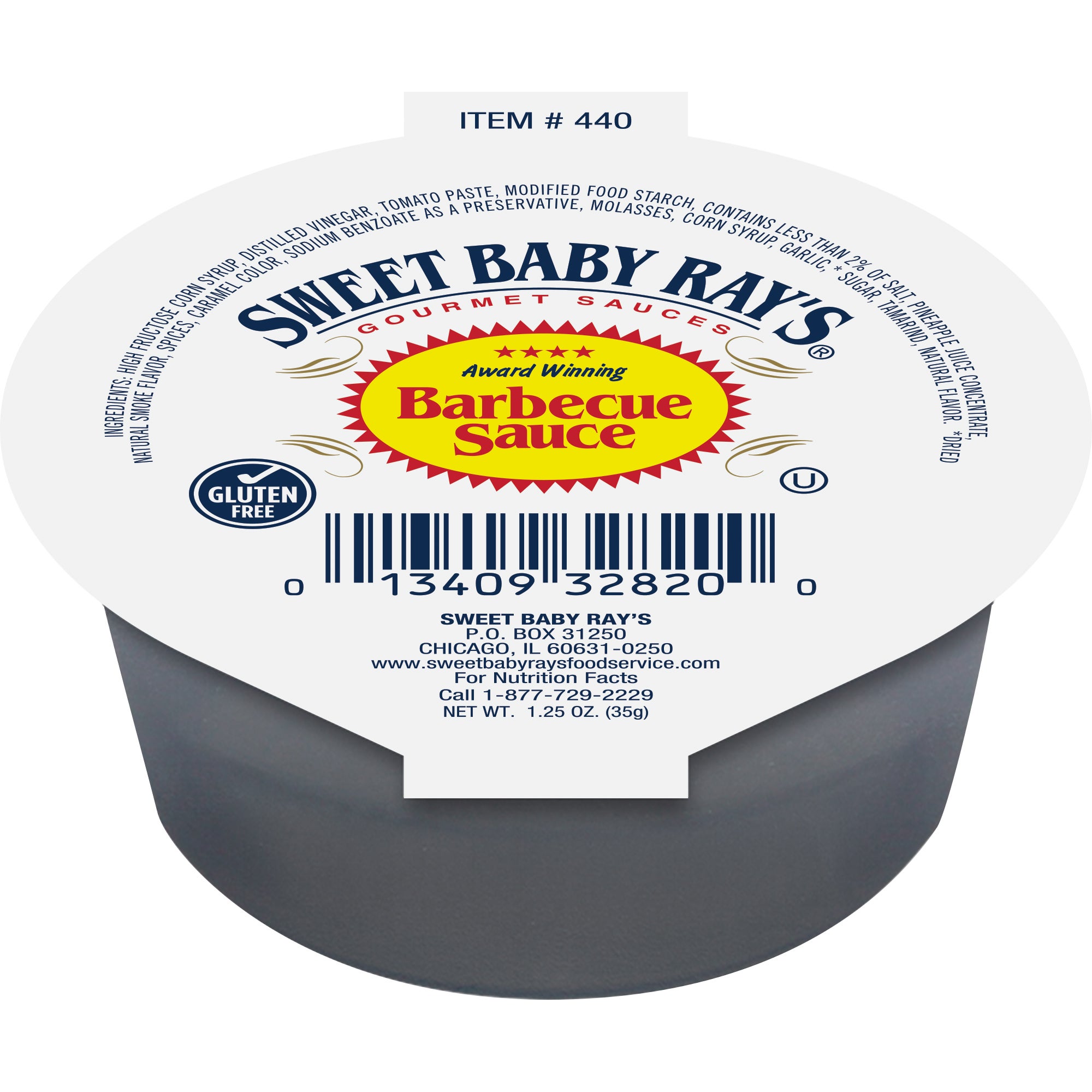 SWEET BABY RAY'S ORIGINAL BBQ SAUCE 100/1.25 OZ