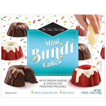 WE TAKE THE CAKE MINI BUNDT CAKES 8 CT (2.98 LBS)