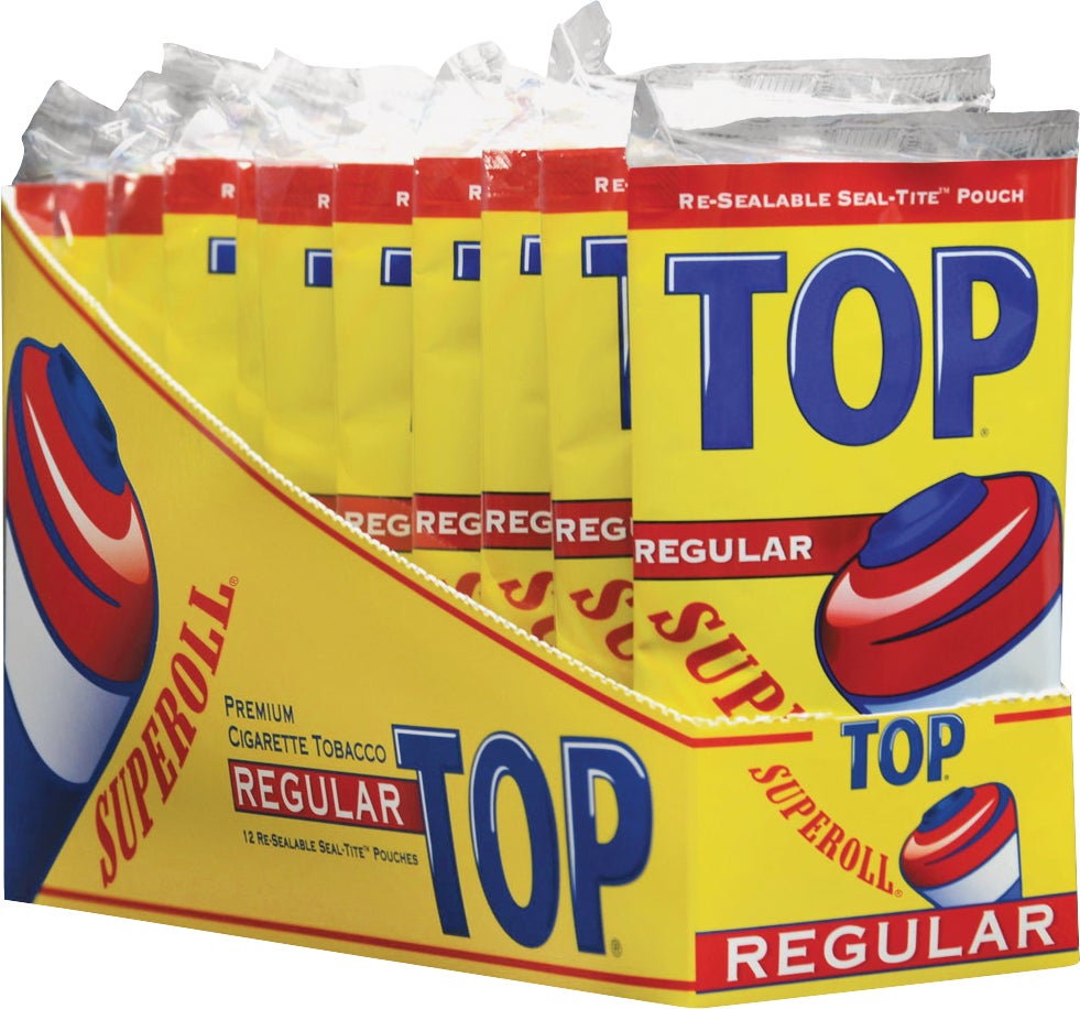 TOP SUPEROLL POUCH SMOKING TOBACCO 12/.4 OZ POUCHES