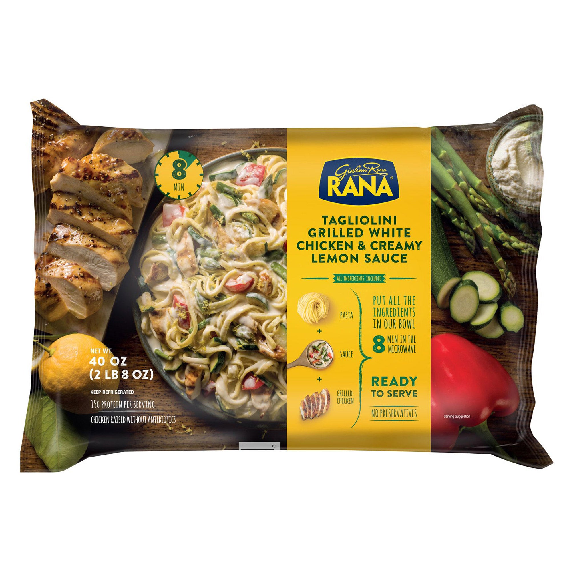 RANA TAGLIOLINI CHICKEN & LEMON SAUCE 40 OUNCE (2.5 LBS)