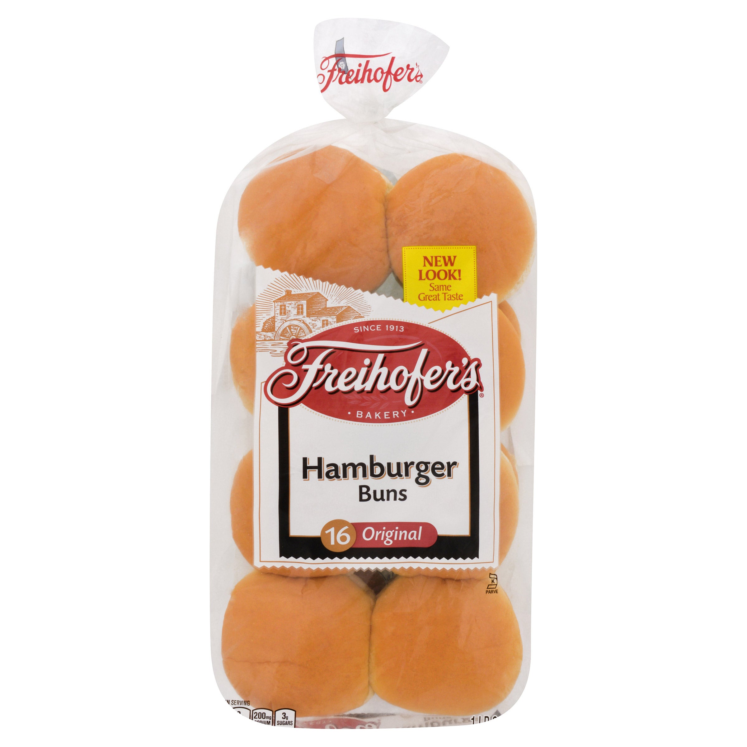 BOUYEA-FASSETS HAMBURGER ROLLS 16 CT (1.5 LBS)