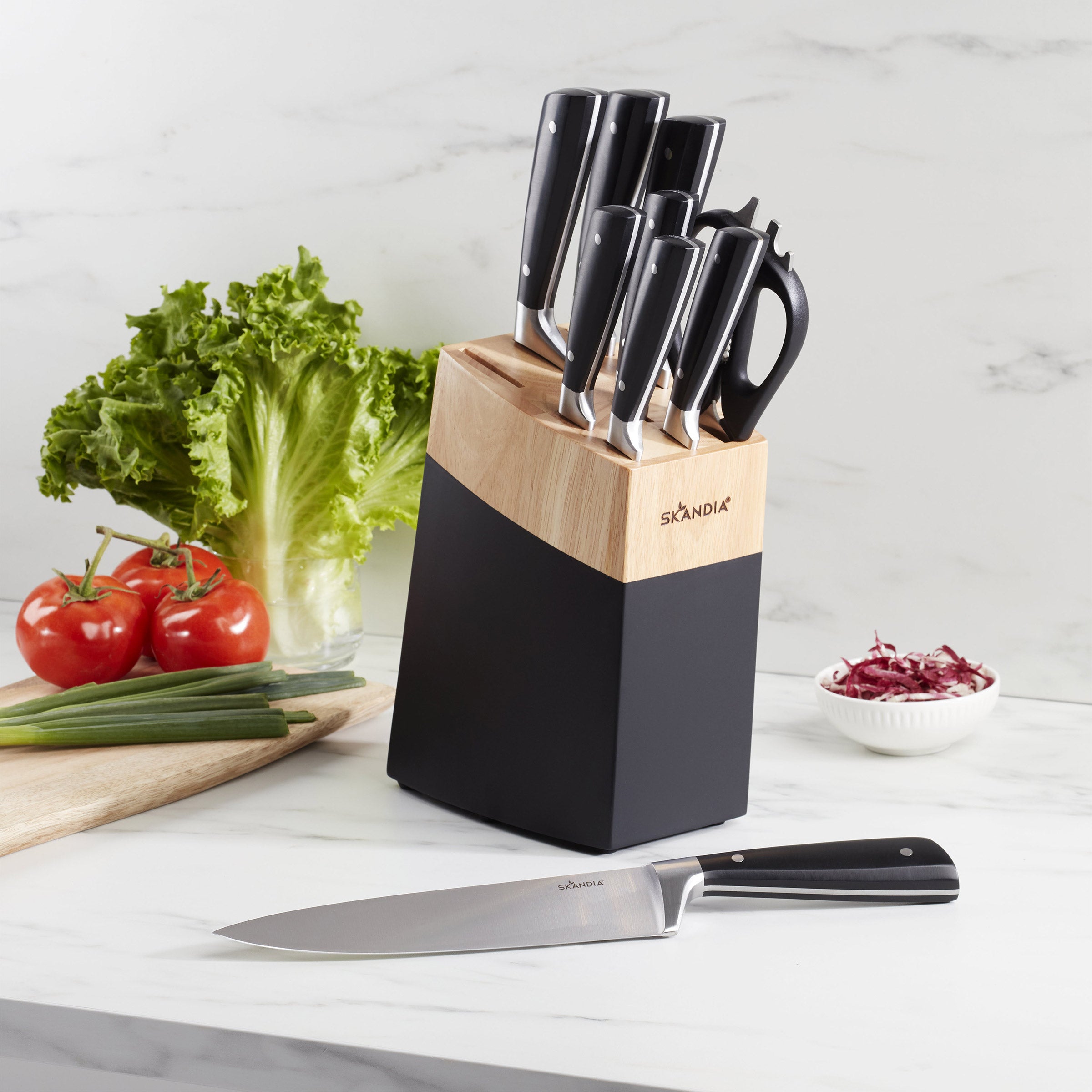 SKANDIA 10-PIECE KNIFE BLOCK SET - Image 1