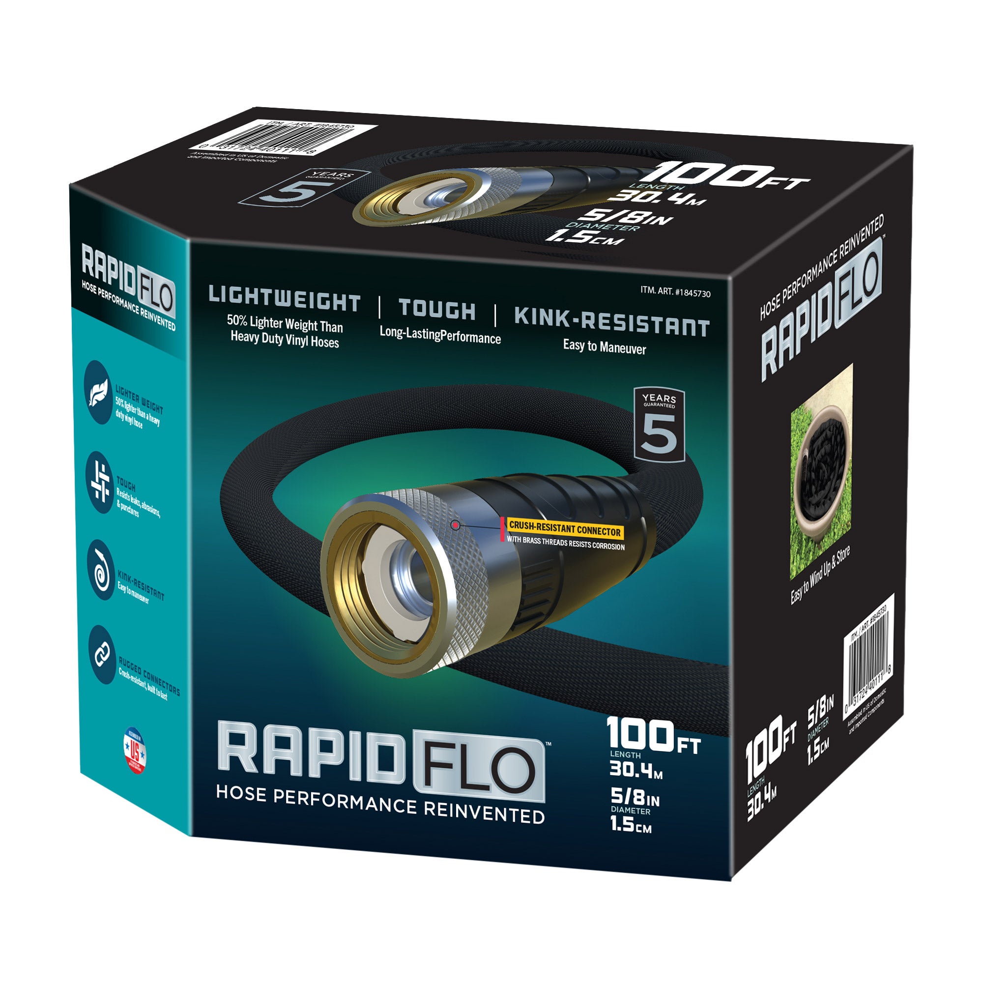 TEKNOR APEX 100' RAPID FLO GARDEN HOSE - Image 1