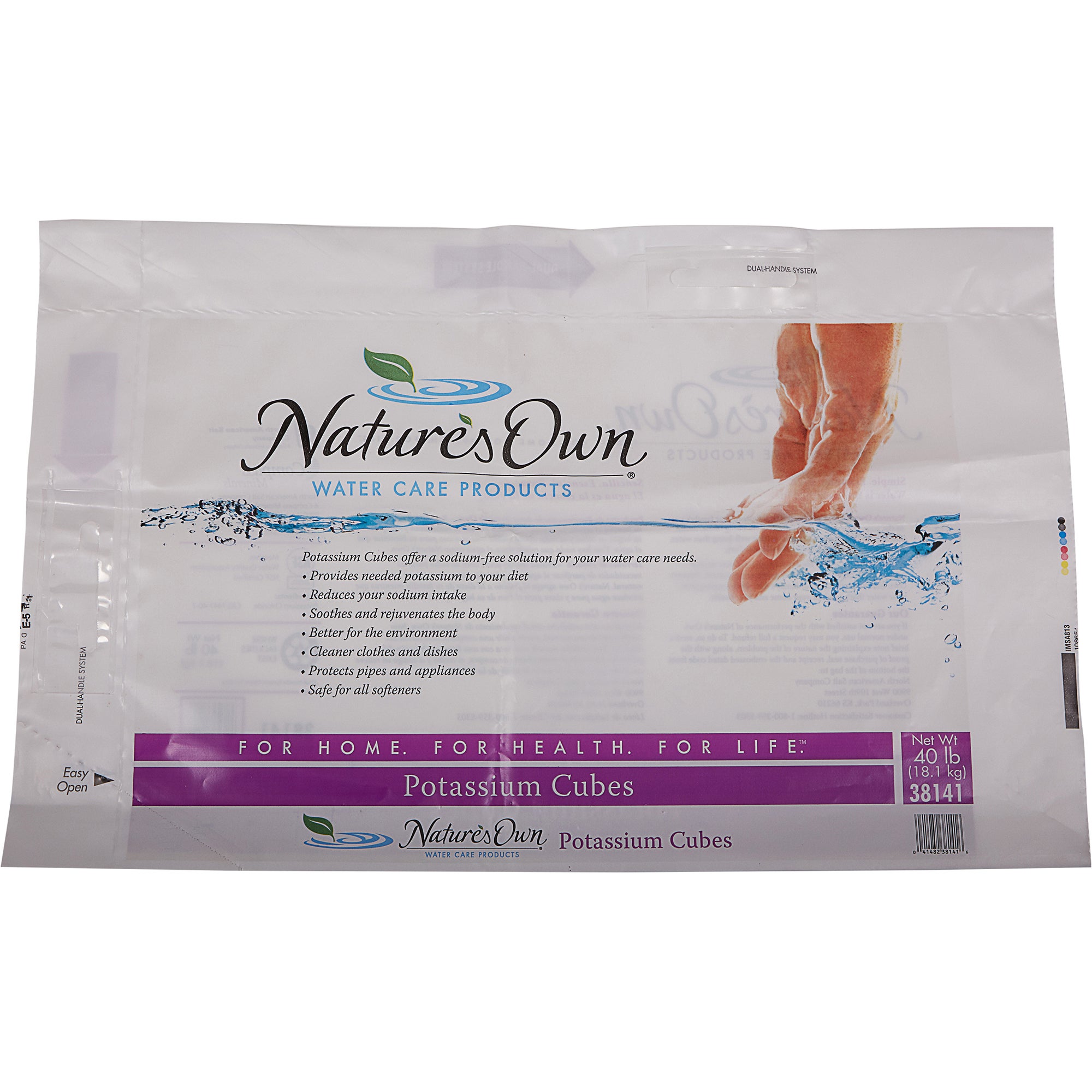 NATURES OWN POTASSIUM CHLORIDE 40 LBS