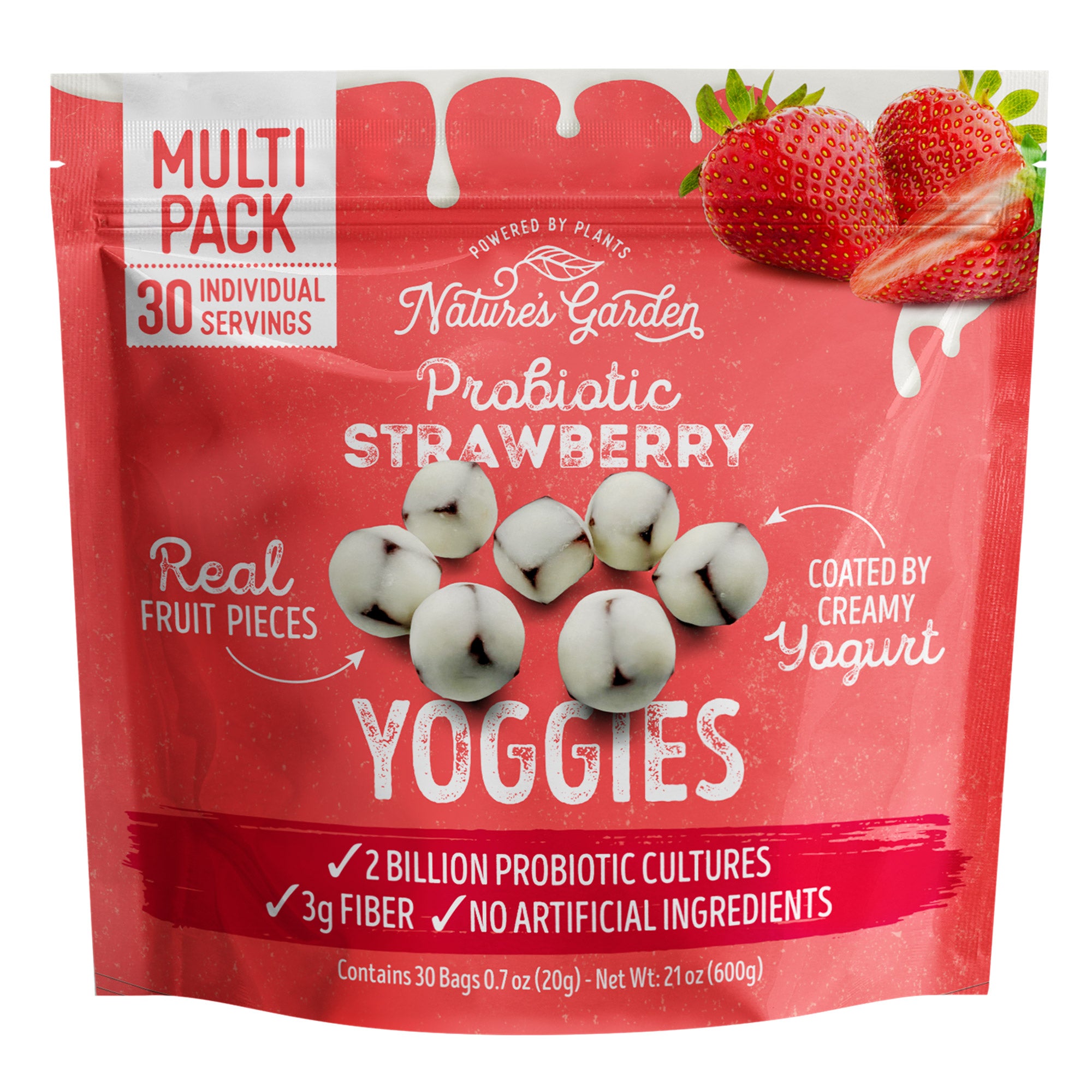 NATURE'S GARDEN STRAWBERRY YOGGIES 30 CT