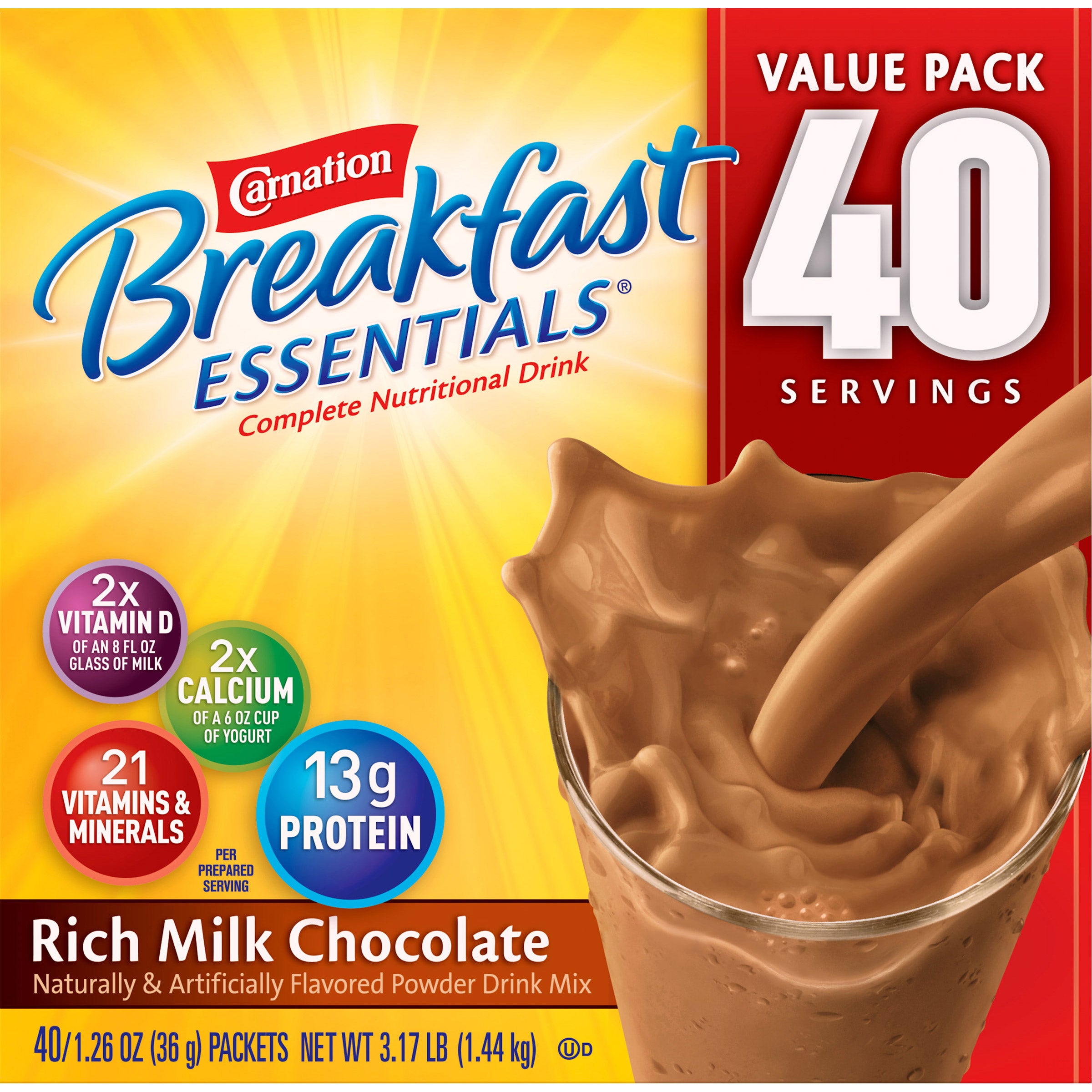 CARNATION BREAKFAST ESSENTIALS 40/1.26 OZ - Image 1