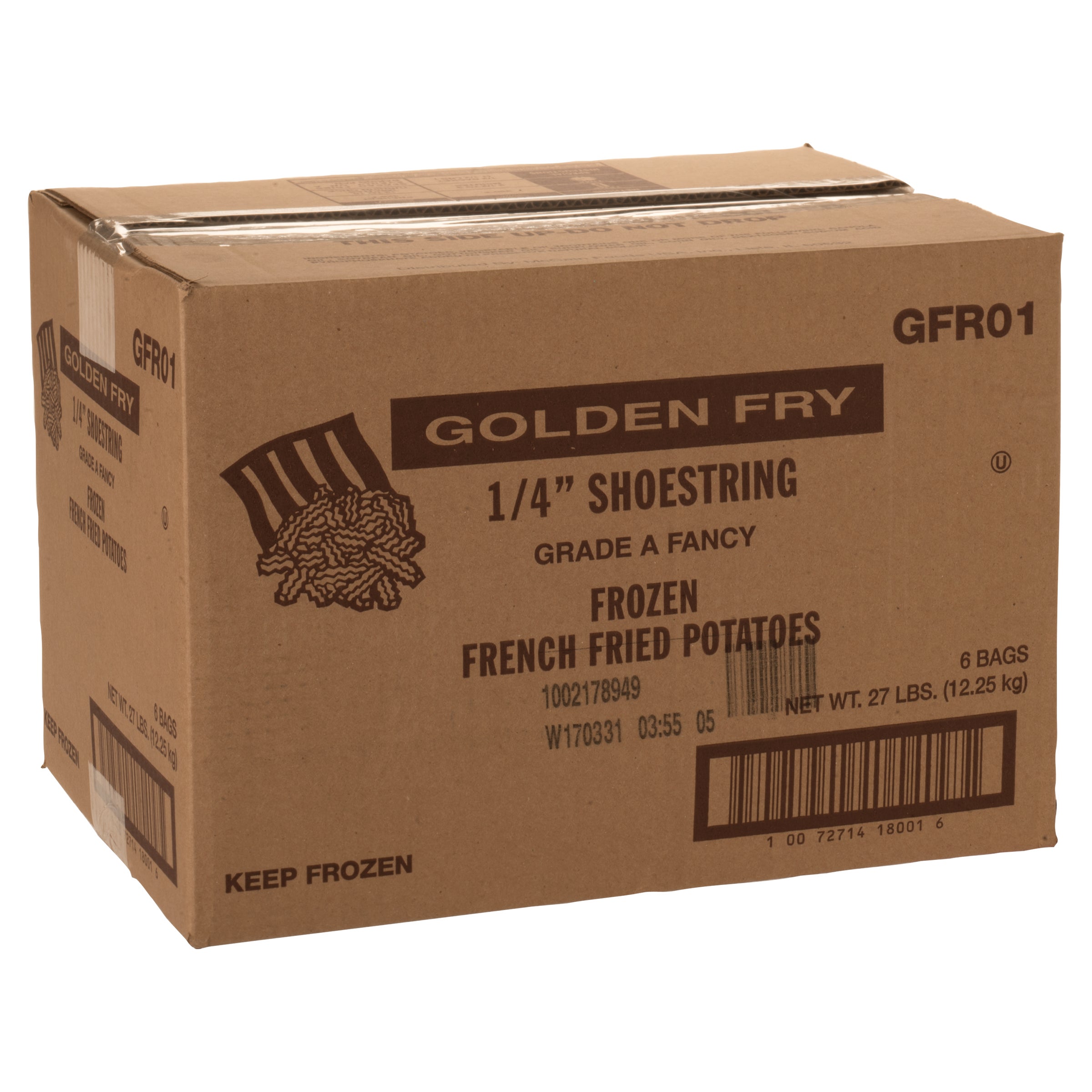 1/4" SHOESTRING CUT 6/4.5 LB FRIES - Image 1