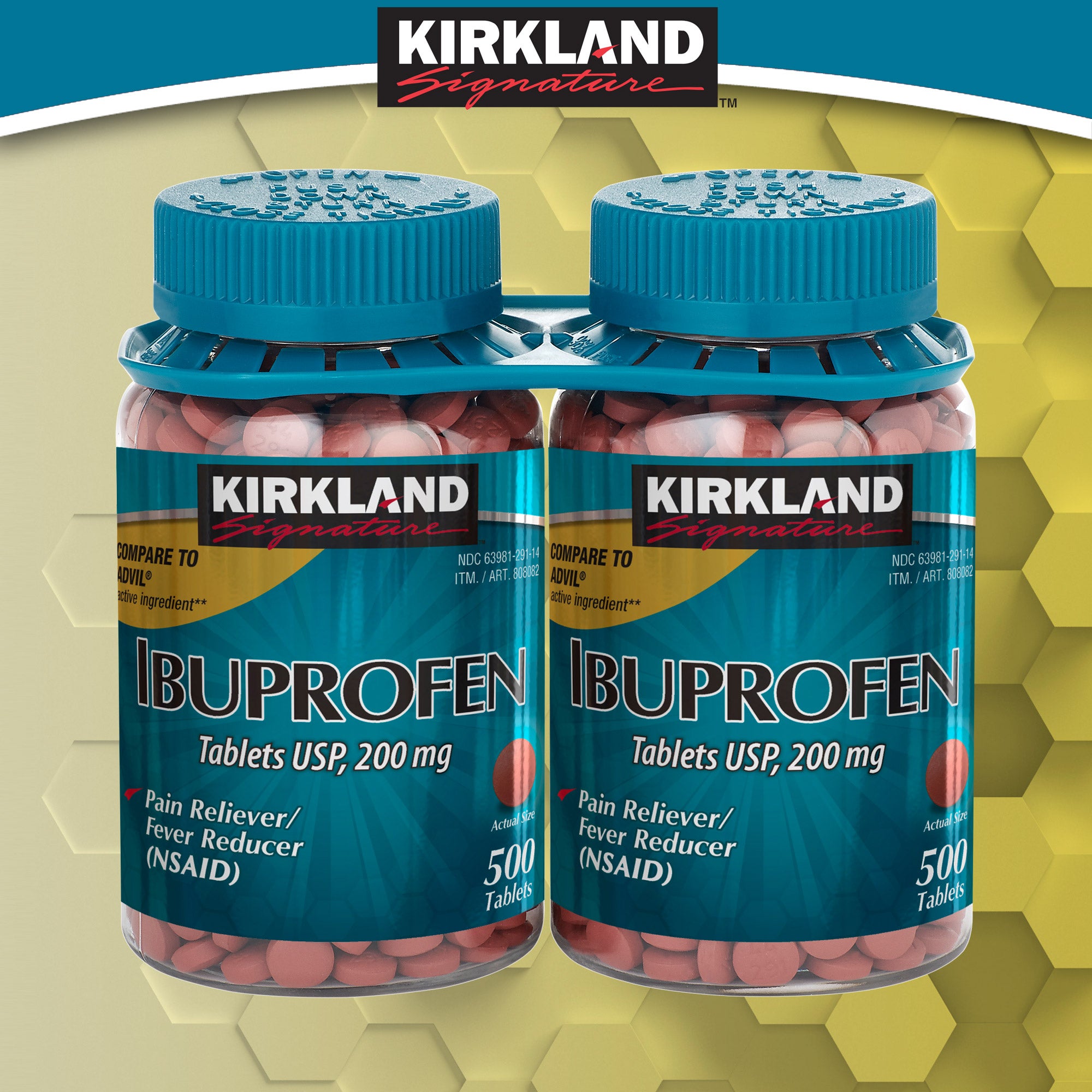 KS IBUPROFEN 200MG TABLET 2 X 500 COUNT