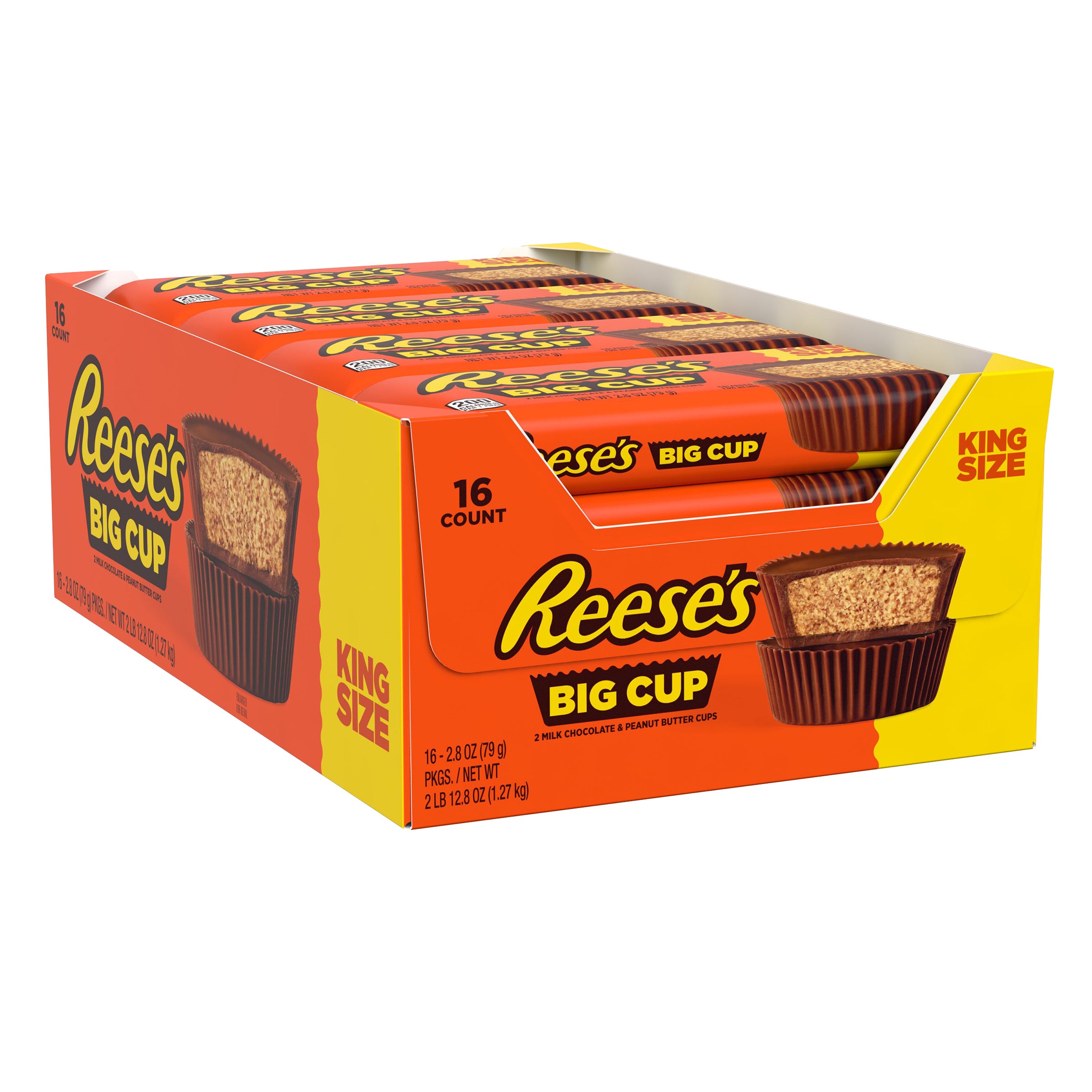 REESE'S BIG CUP KING SIZE 16 CT/2.8 OZ