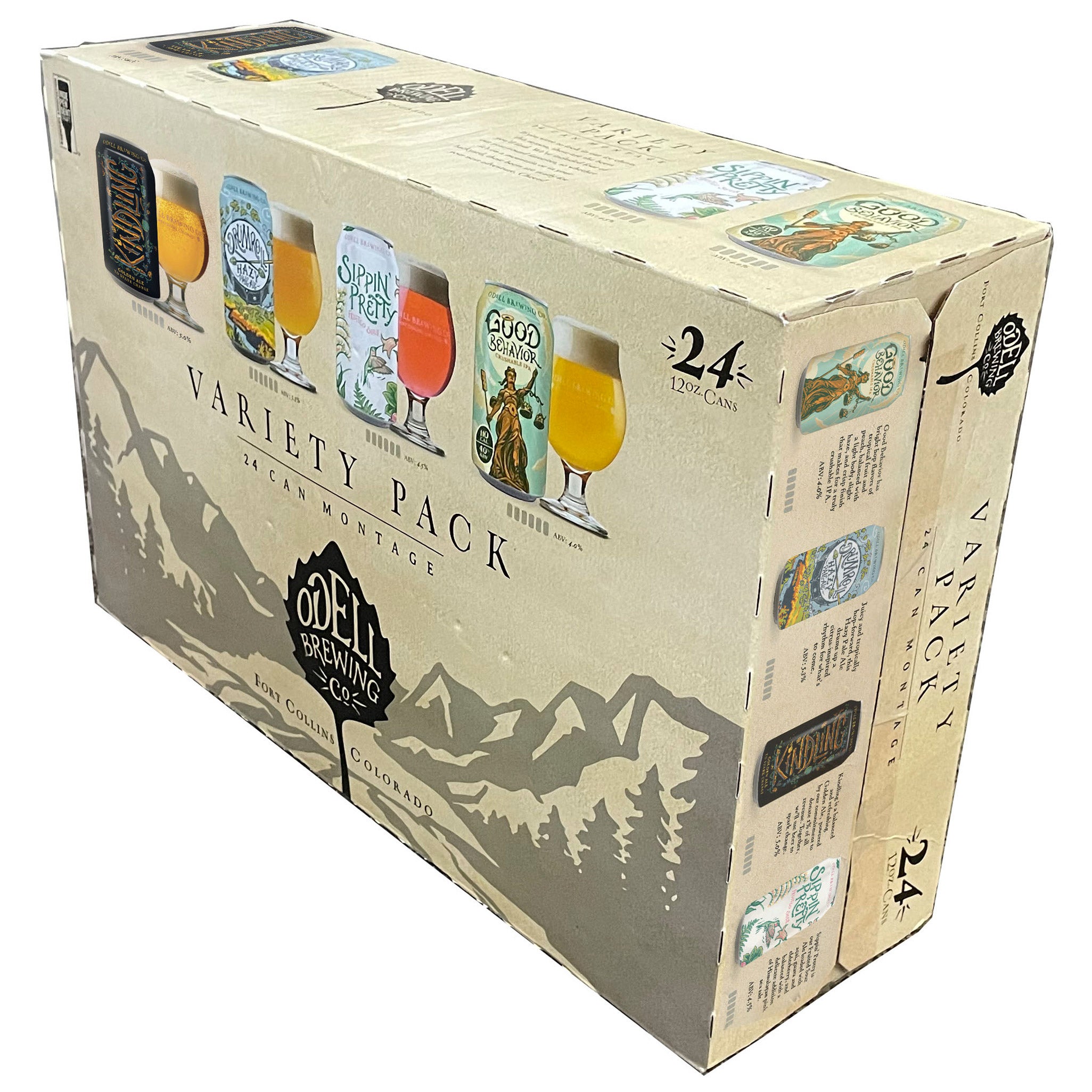 ODELL BREWING VARIETY PACK COLORADO 24/12OZ