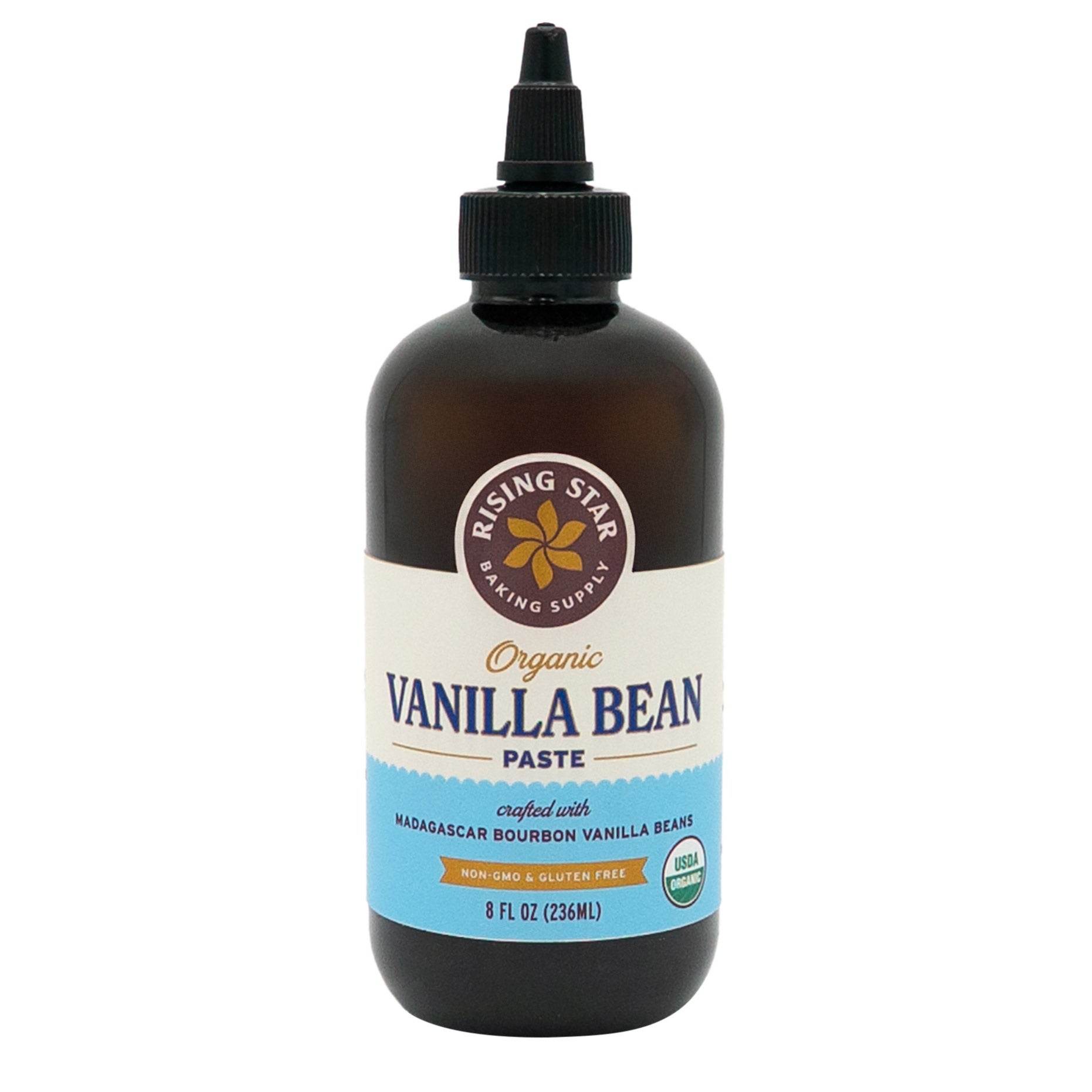 ORGANIC RISING STAR VANILLA BEAN PASTE 8 OUNCES - Image 1