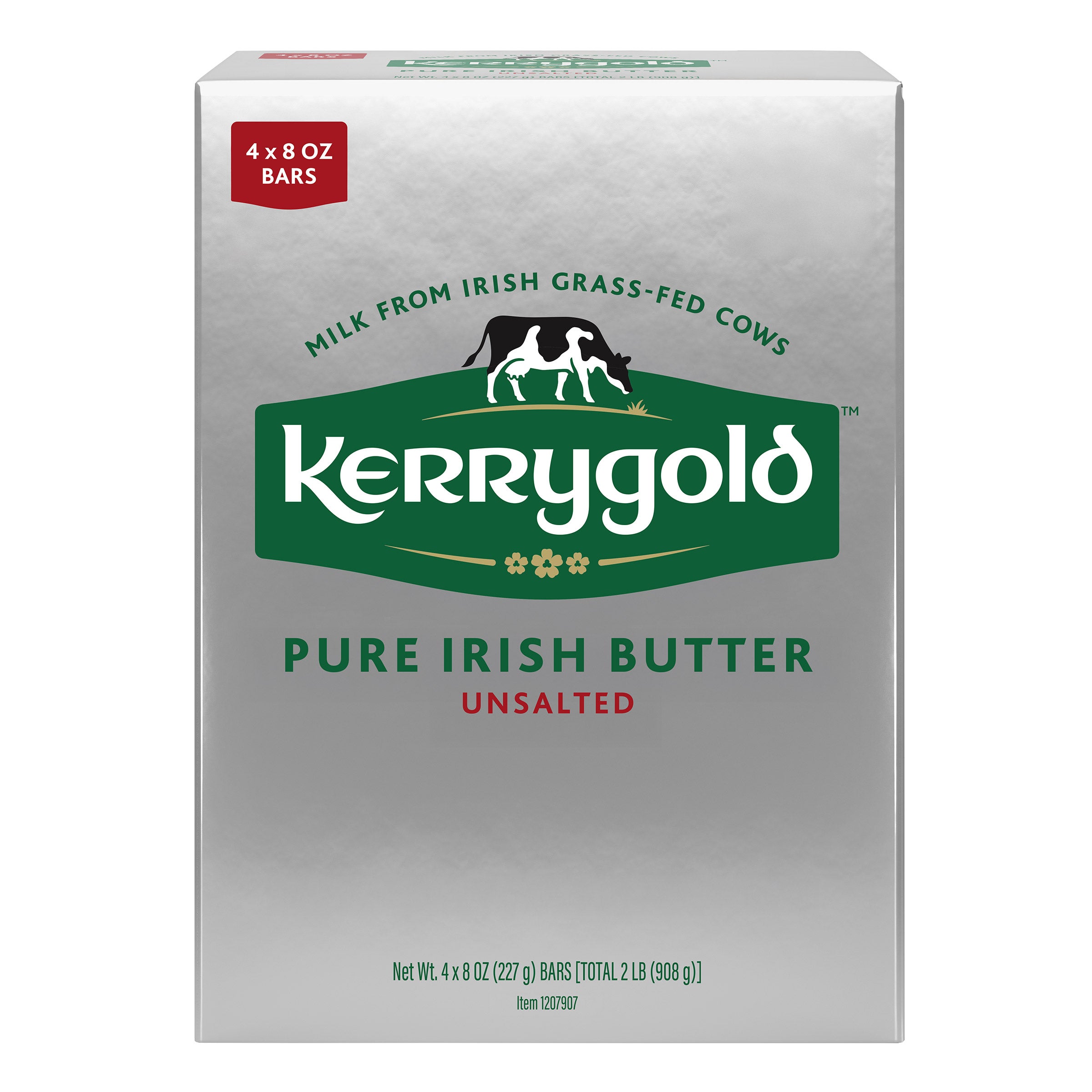 KERRYGOLD UNSALTED IRISH BUTTER 4/8 OZ - Image 1