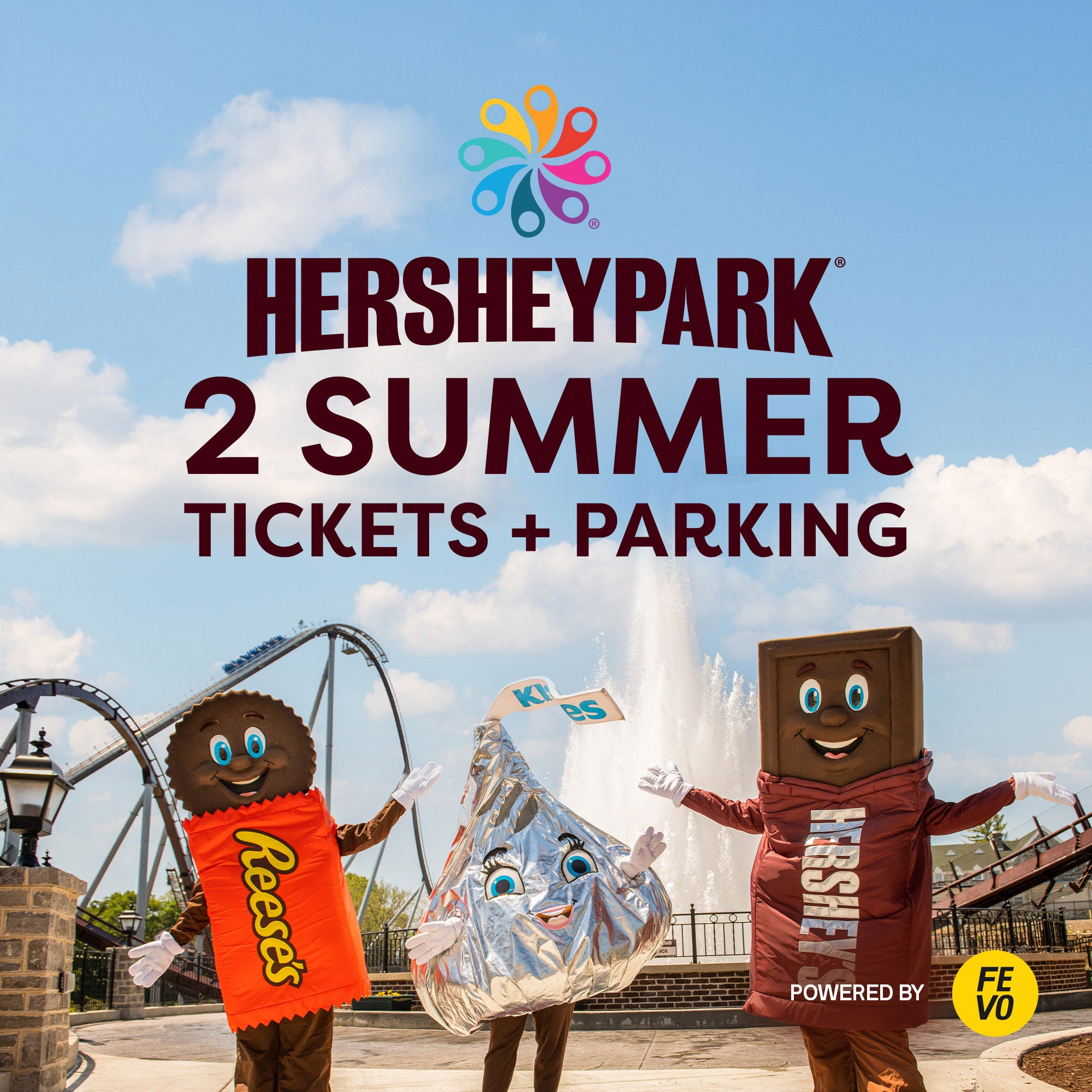 HERSHEYPARK 2 ADMISSION TICKETS ITEM IS NON-REFUNDABLE - Image 1
