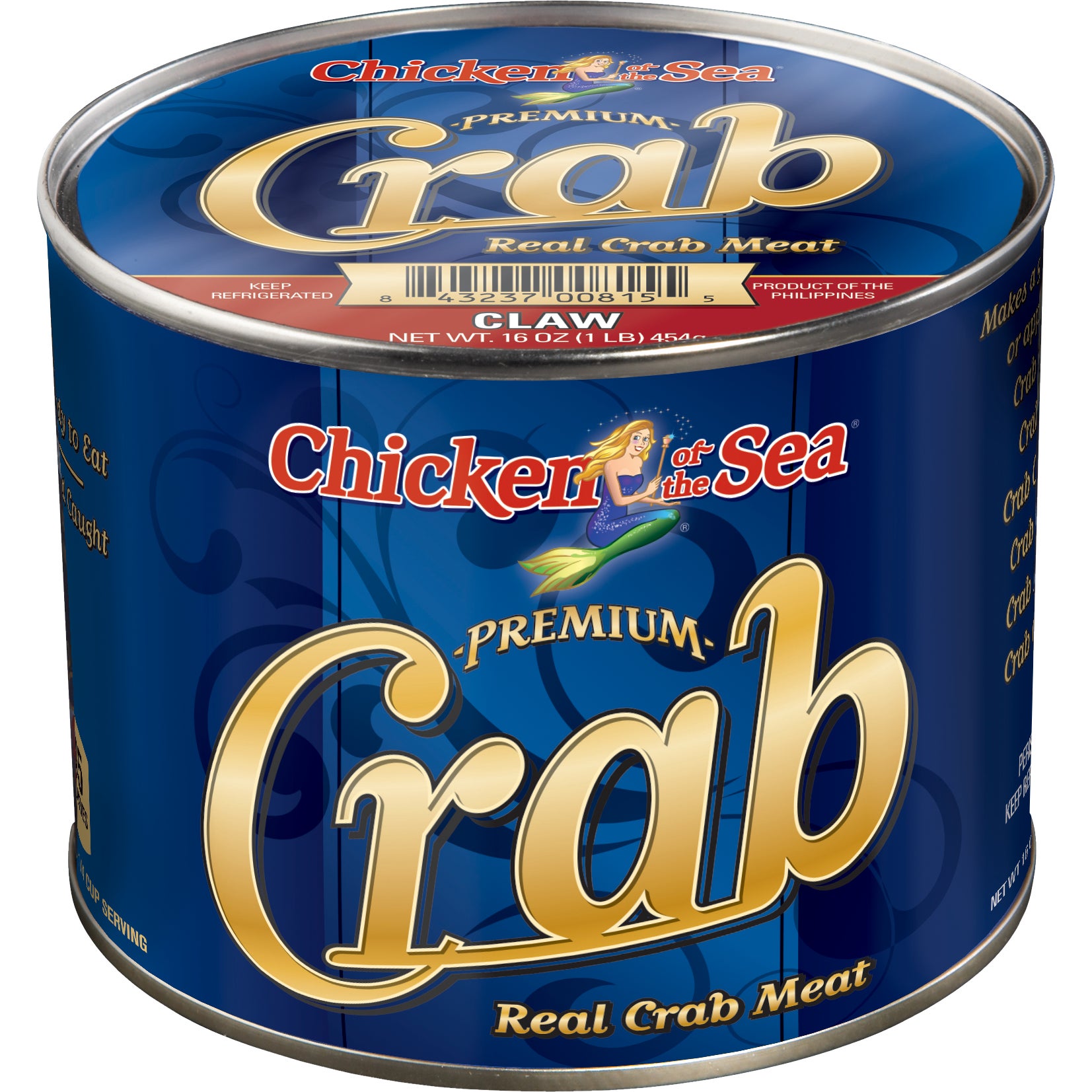 CHICKEN OF THE SEA CLAW CRAB MEAT 1 LB