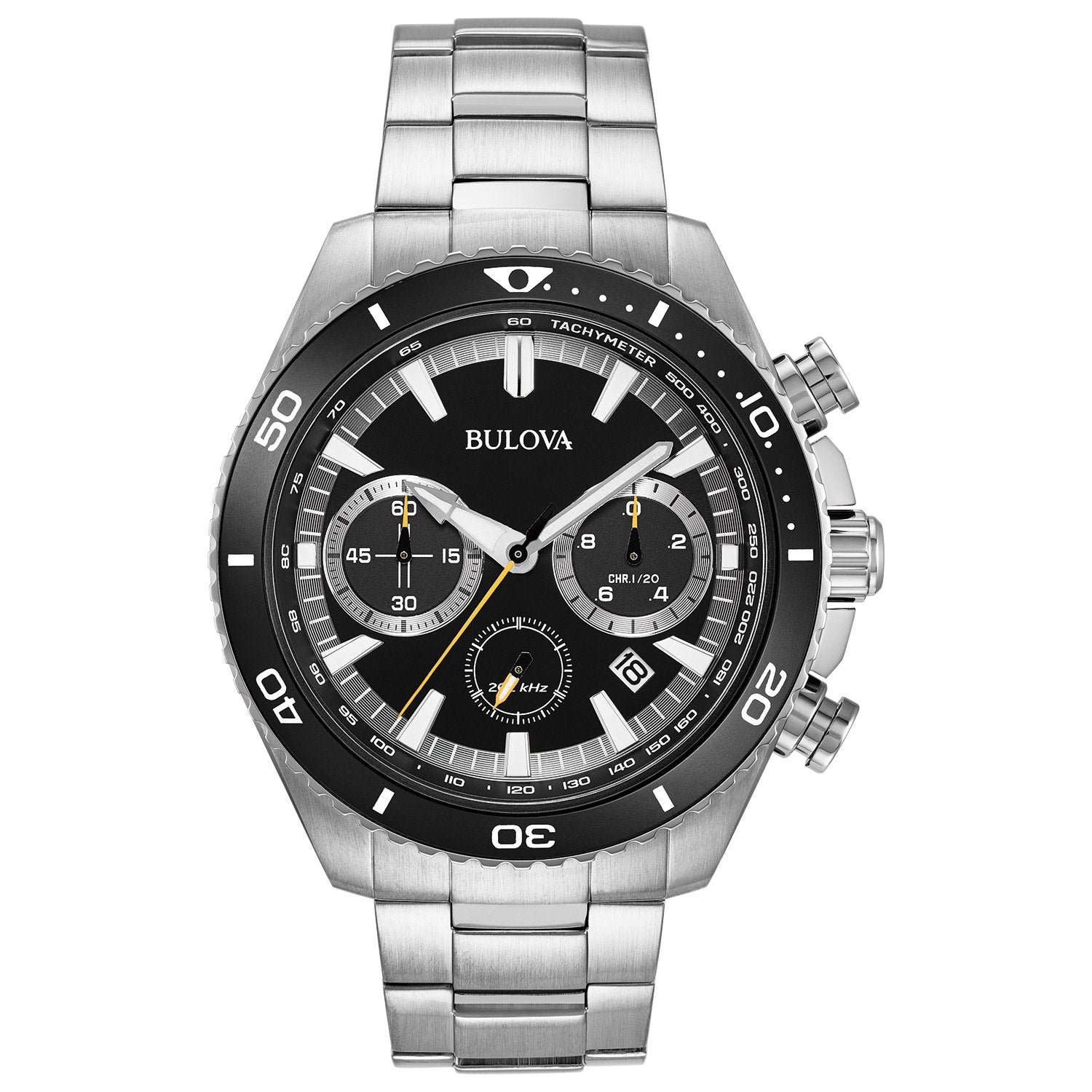BULOVA STAINLESS STEEL MENS CHRONOGRAPH WATCH